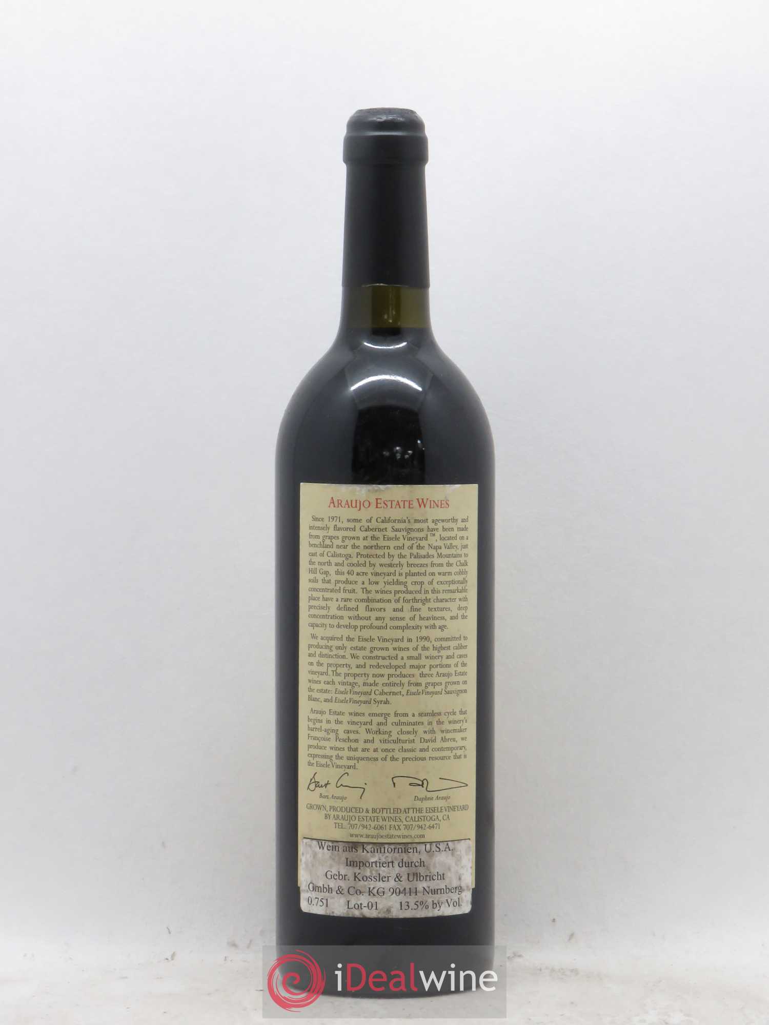 USA Araujo Cabernet Eisele Vineyard 1997 - Posten von 1 Flasche - 1