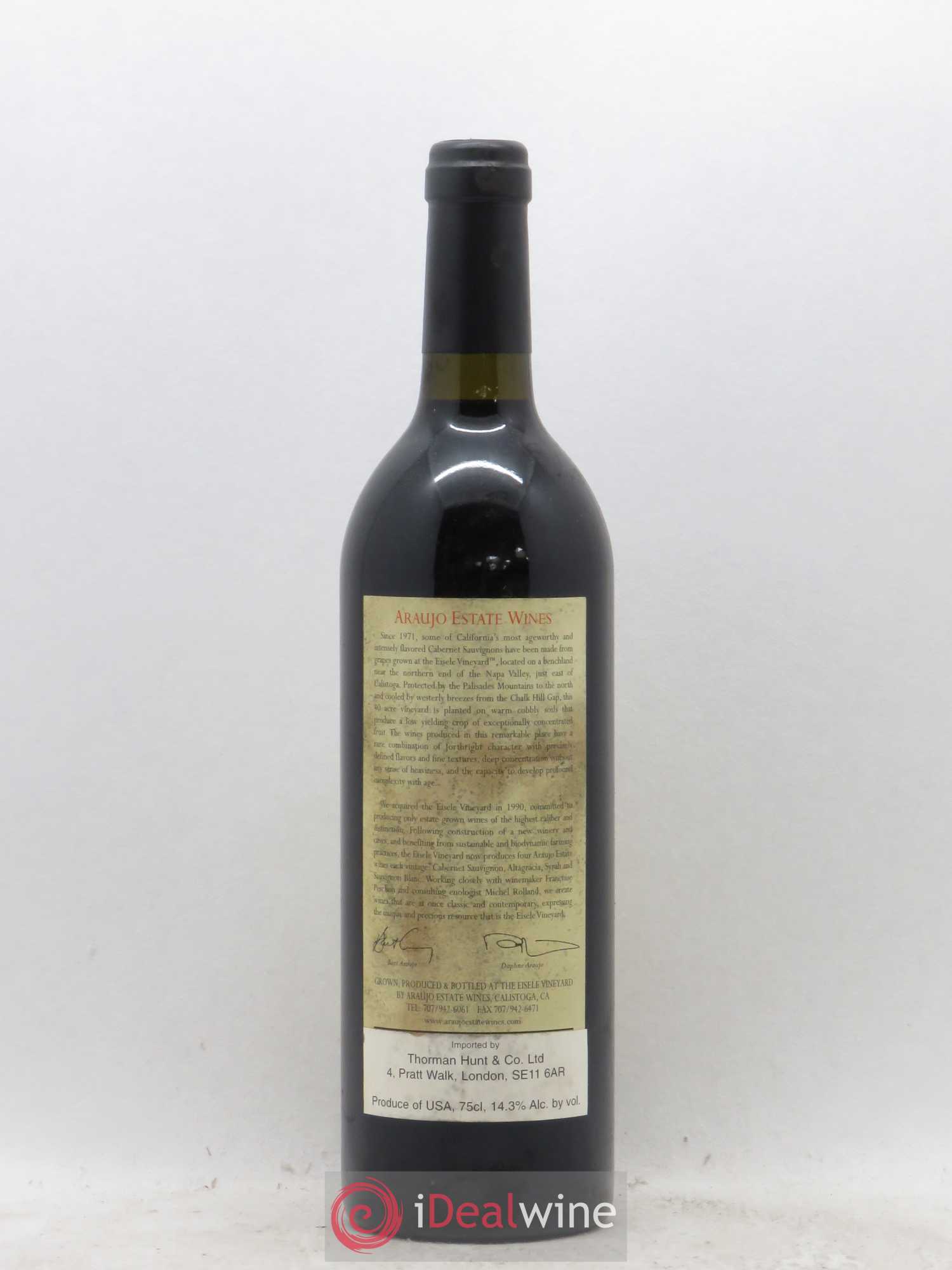 USA Araujo Cabernet Eisele Vineyard 2001 - Posten von 1 Flasche - 1