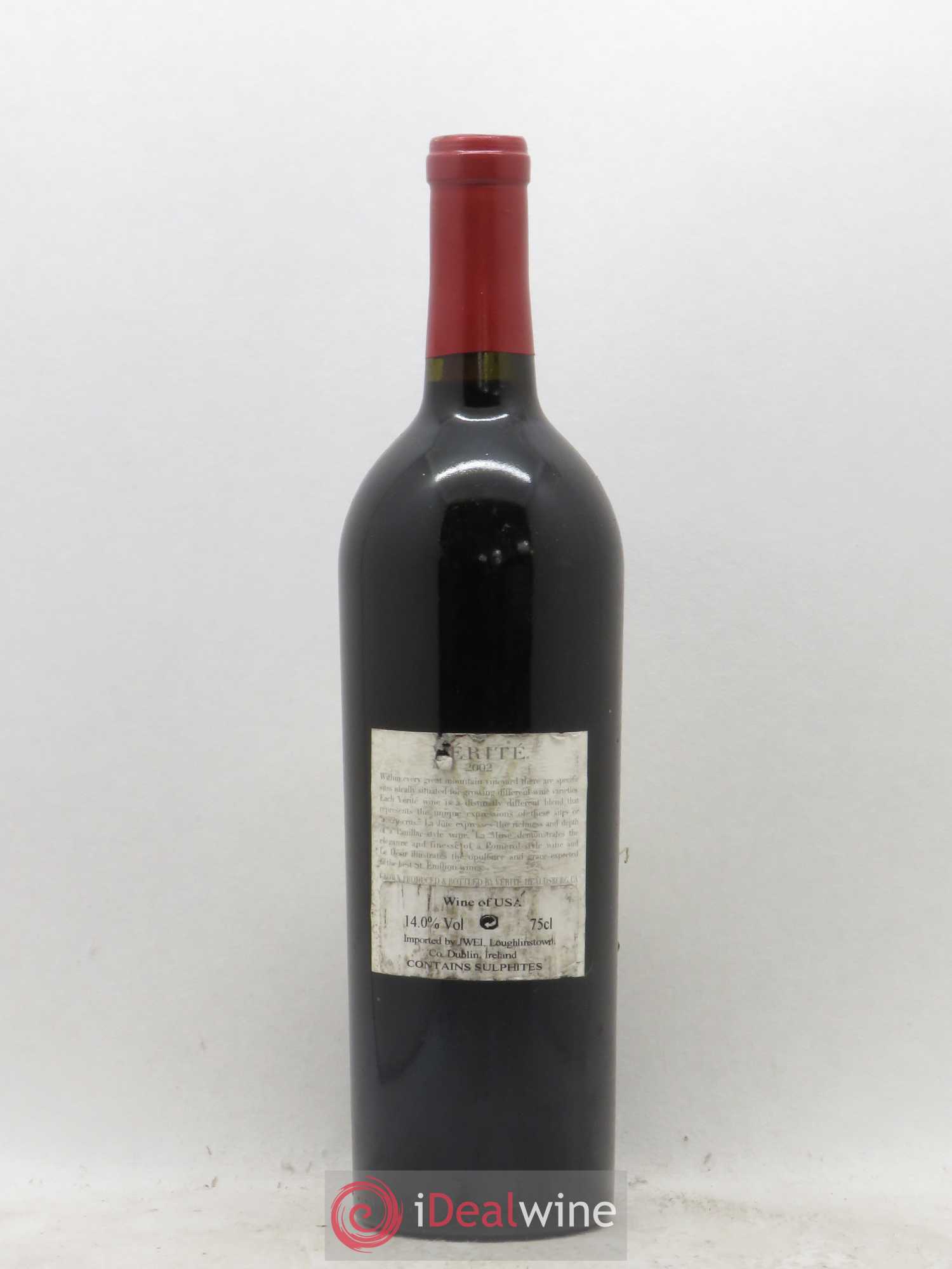 USA Verite la Joie 2002 - Posten von 1 Flasche - 1
