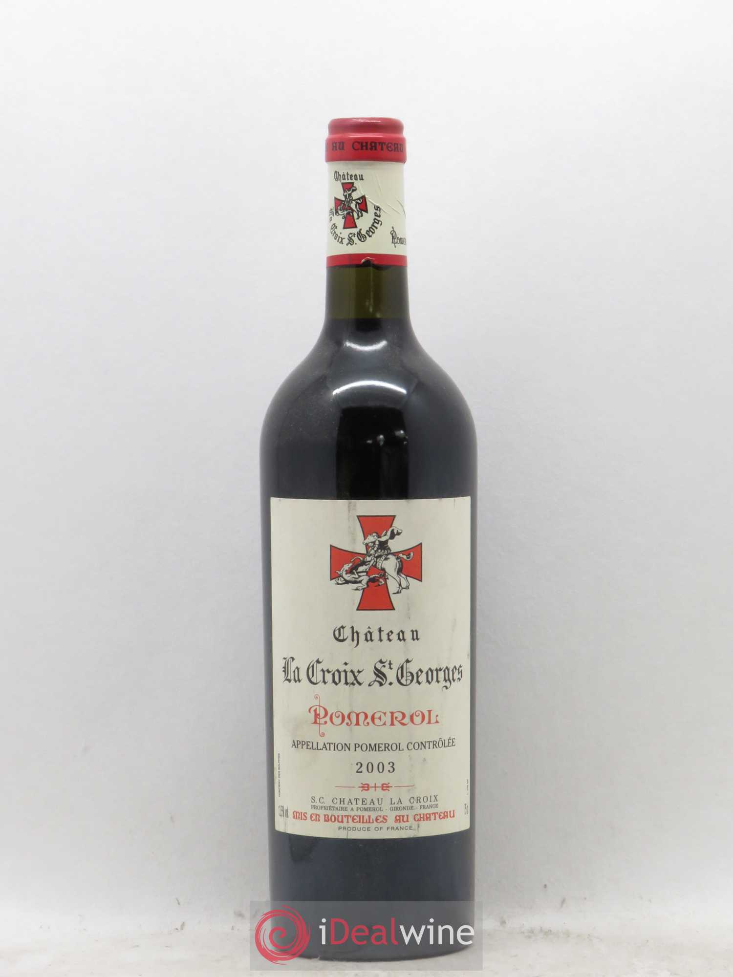 Château la Croix Saint-Georges (sans prix de réserve) 2003 - Lot de 1 bouteille - 0