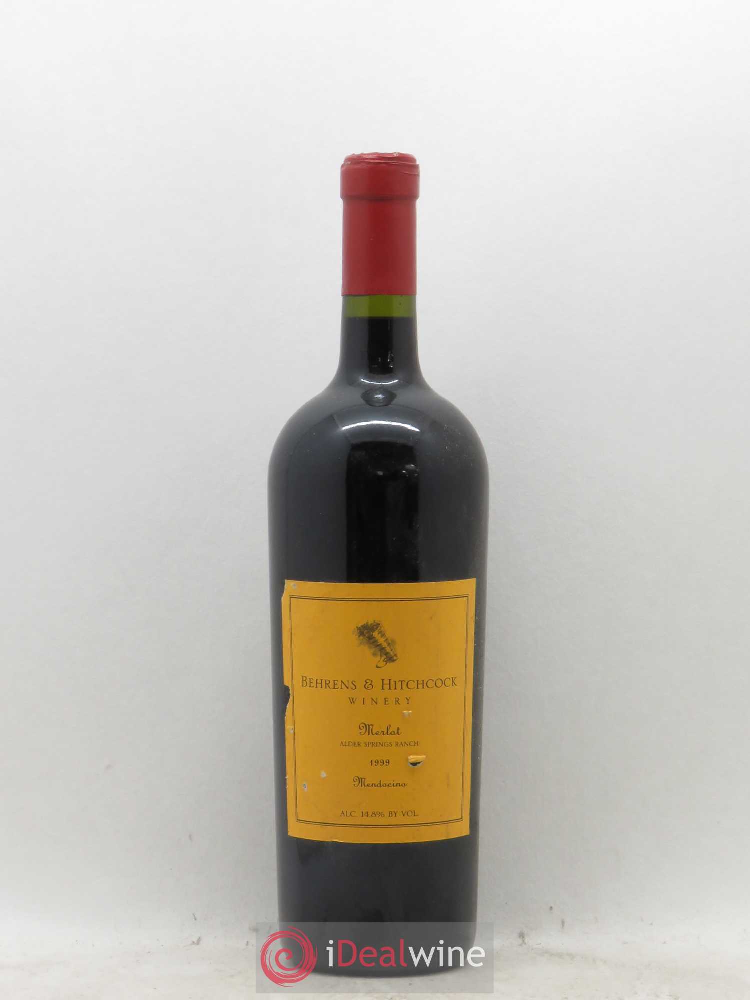 USA Mendocino Alder Springs Ranch Behrens and Hitchcock Merlot (sans prix de réserve) 1999 - Posten von 1 Flasche - 0