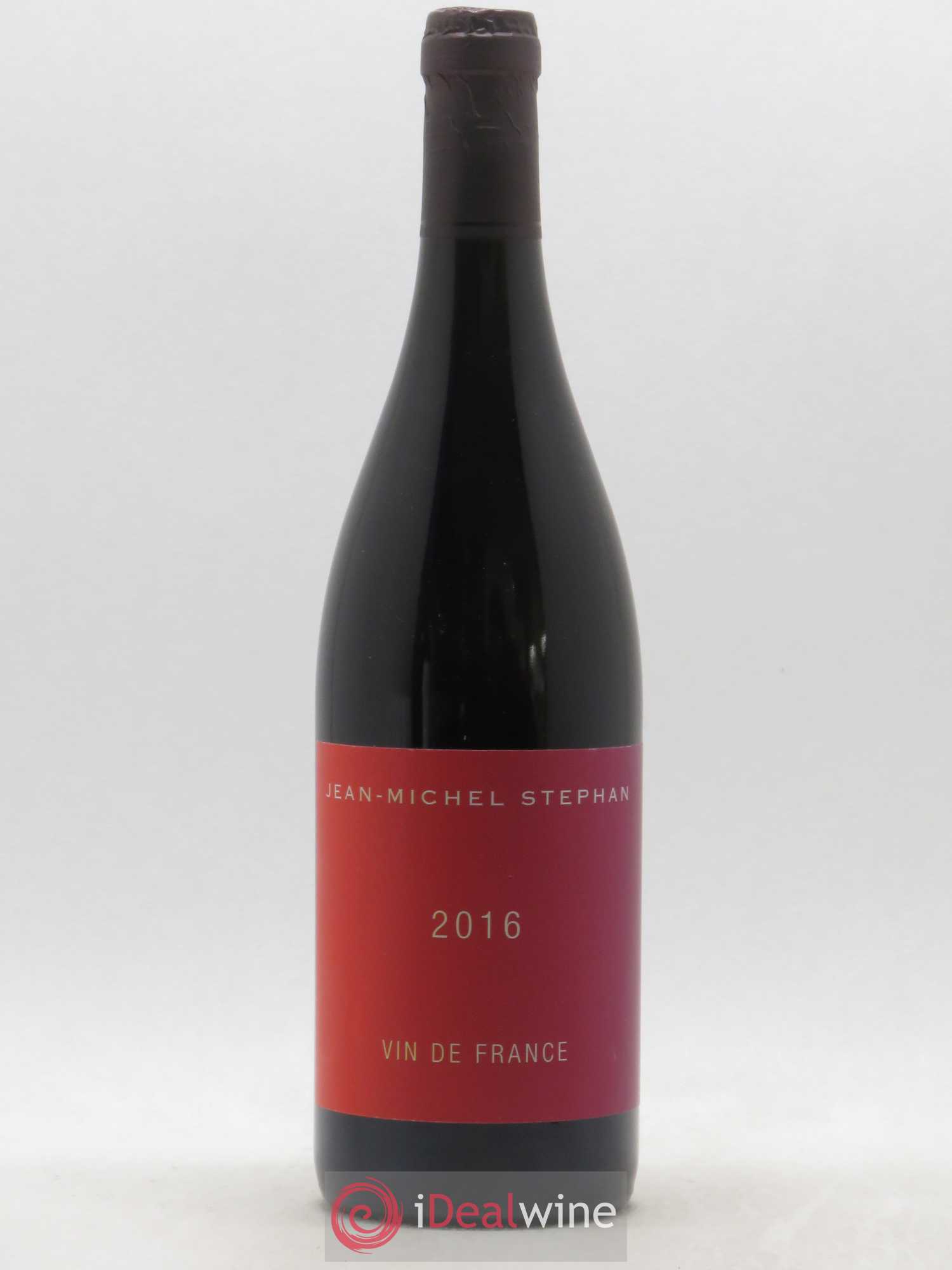Vin de France Syrah Jean-Michel Stephan (sans prix de réserve) 2016 - Lot de 1 bouteille - 0