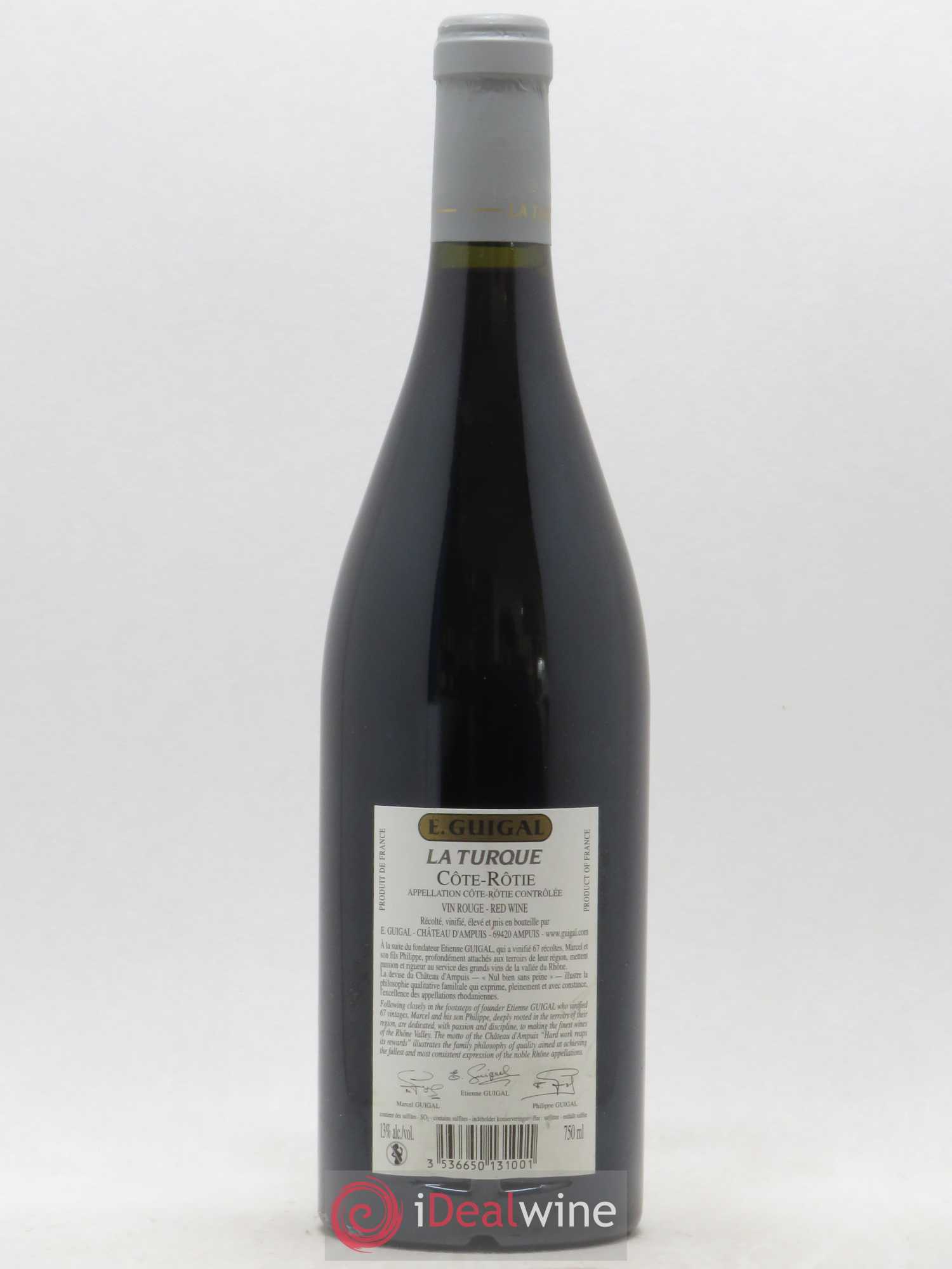 Côte-Rôtie La Turque Guigal (sans prix de réserve) 2004 - Lot de 1 bouteille - 1