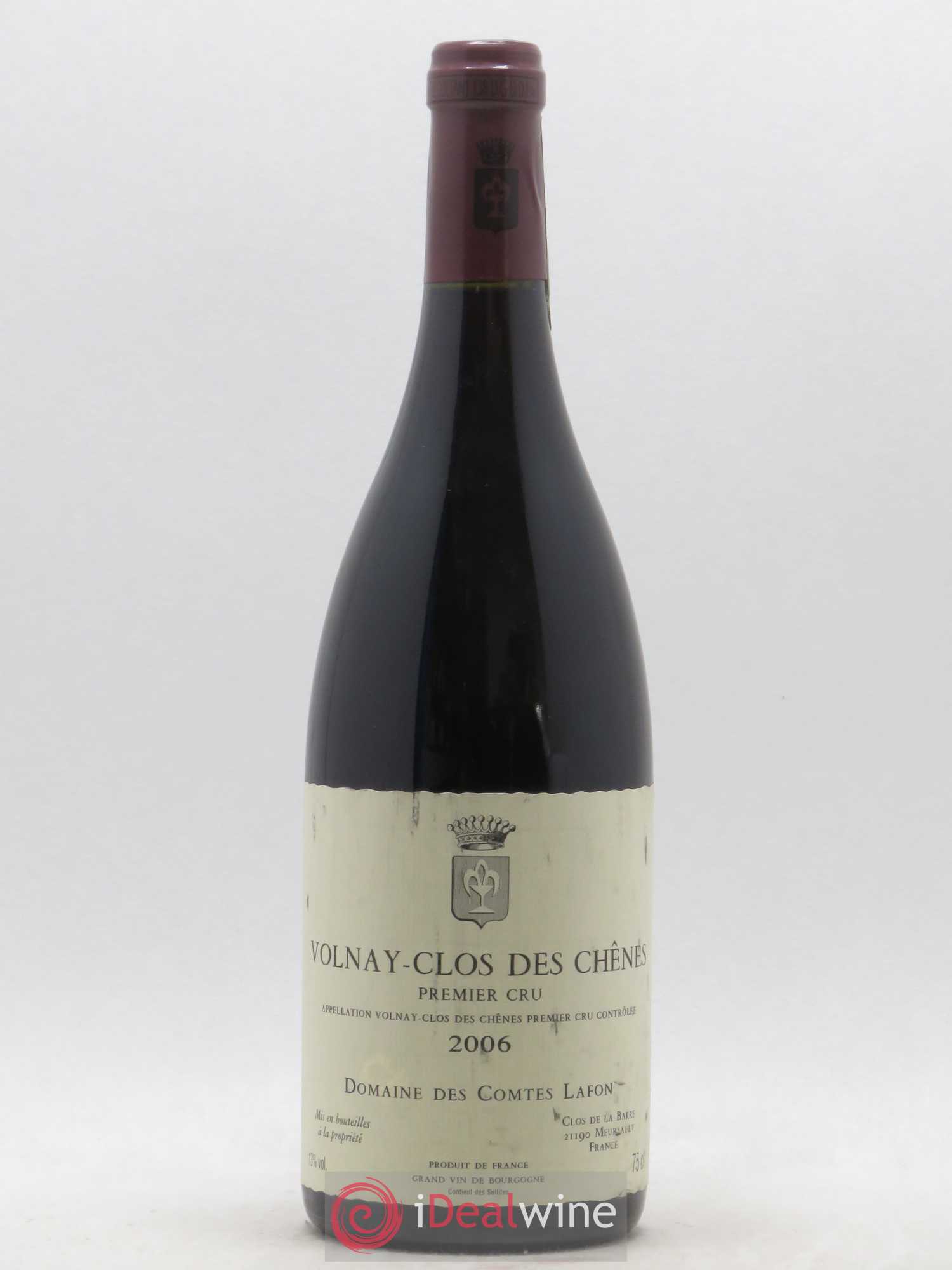Volnay 1er Cru Clos des Chênes Comtes Lafon (Domaine des) (sans prix de réserve) 2006 - Lot de 1 bouteille - 0