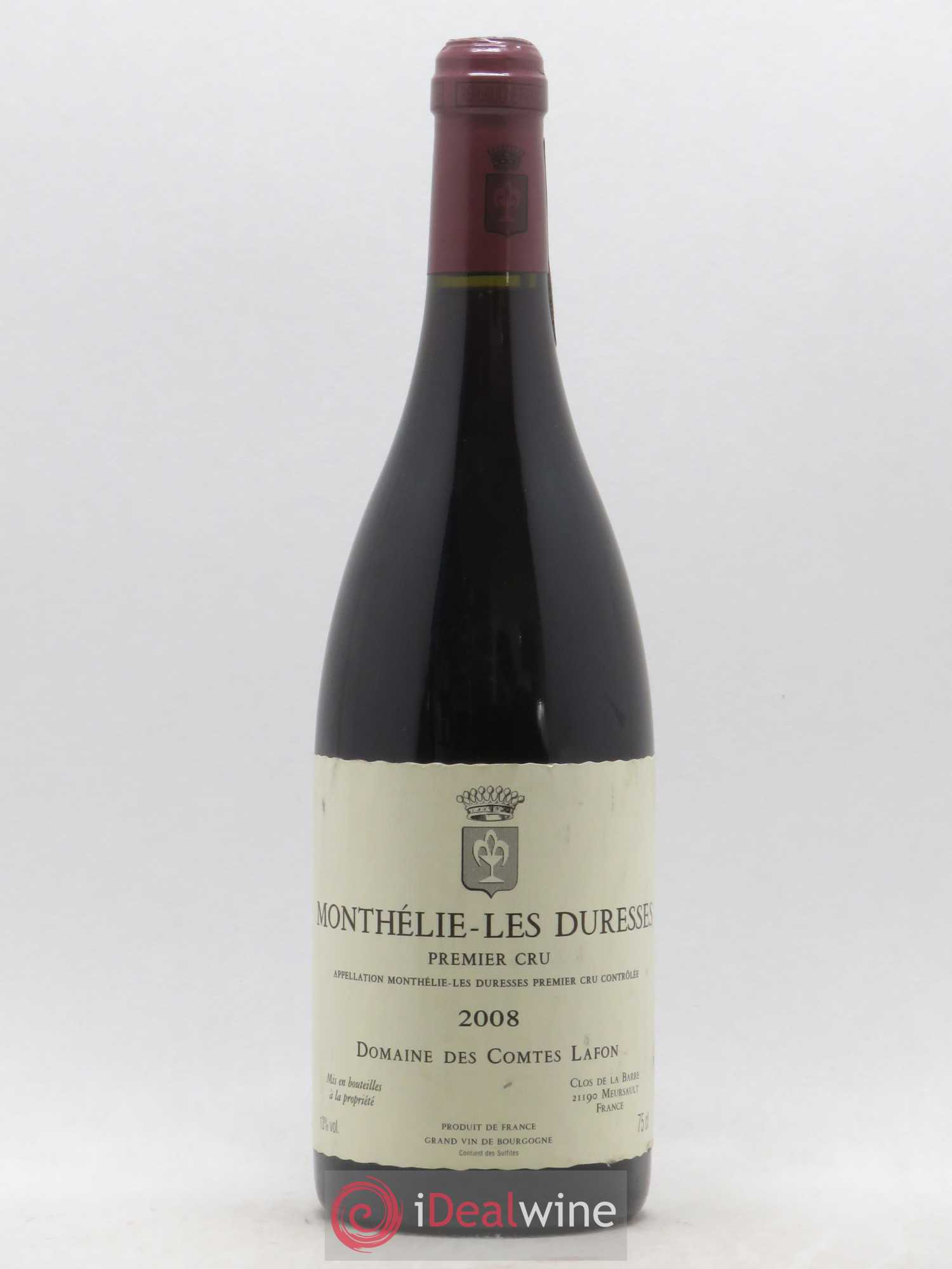 Monthélie 1er Cru Les Duresses Comtes Lafon (Domaine des) (sans prix de réserve) 2008 - Lot de 1 bouteille - 0