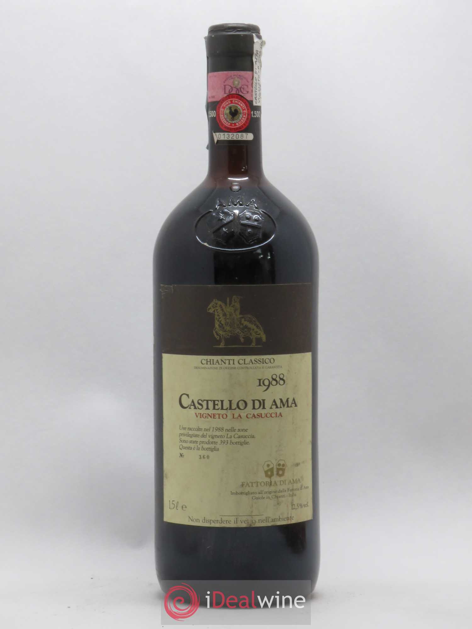 Chianti Classico DOCG Castello di Ama Vigneto la Casuccia (sans prix de réserve) 1988 - Posten von 1 Magnum - 0