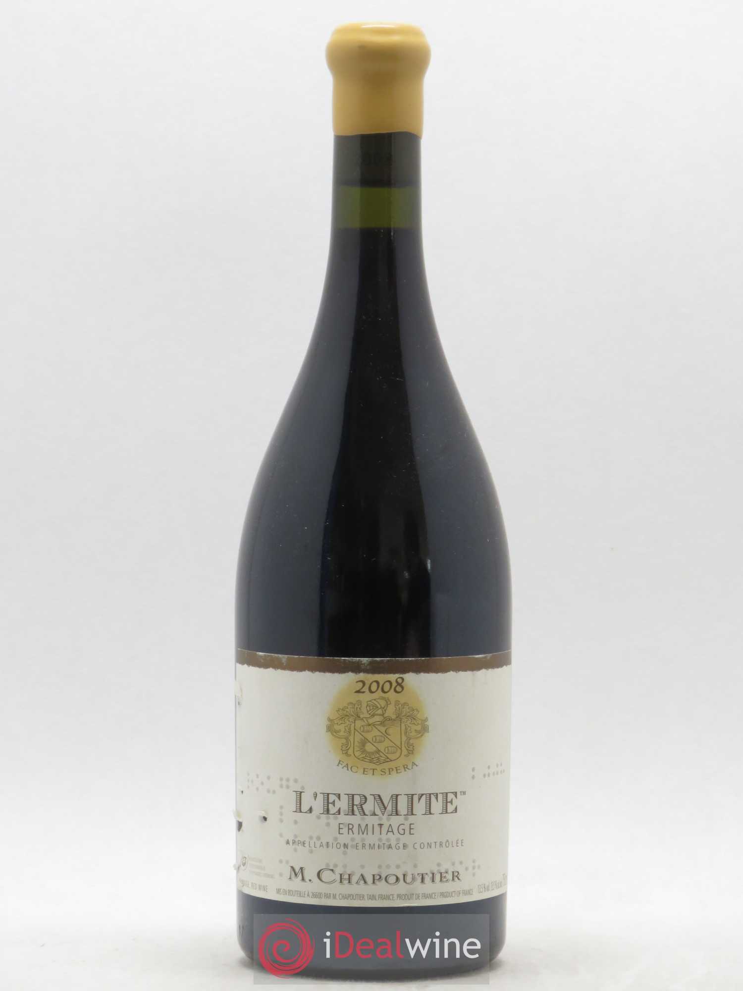 Hermitage Ermitage l'Ermite Chapoutier (sans prix de réserve) 2008 - Lot de 1 bouteille - 0