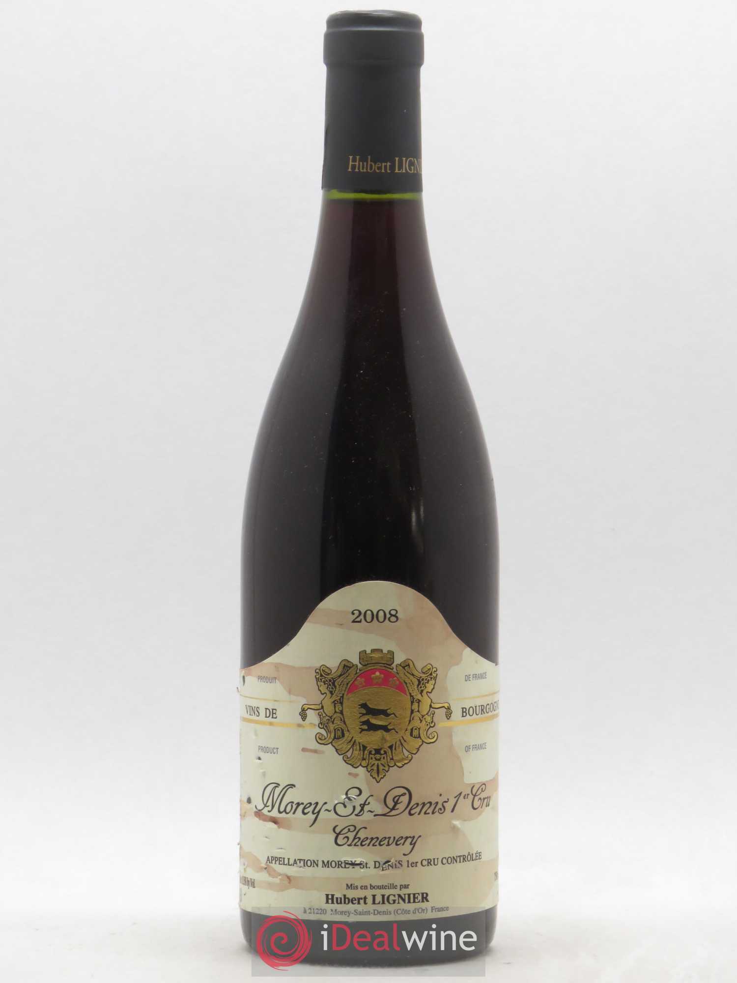 Morey-Saint-Denis 1er Cru Chenevery Hubert Lignier 2008 - Lot de 1 bouteille - 0
