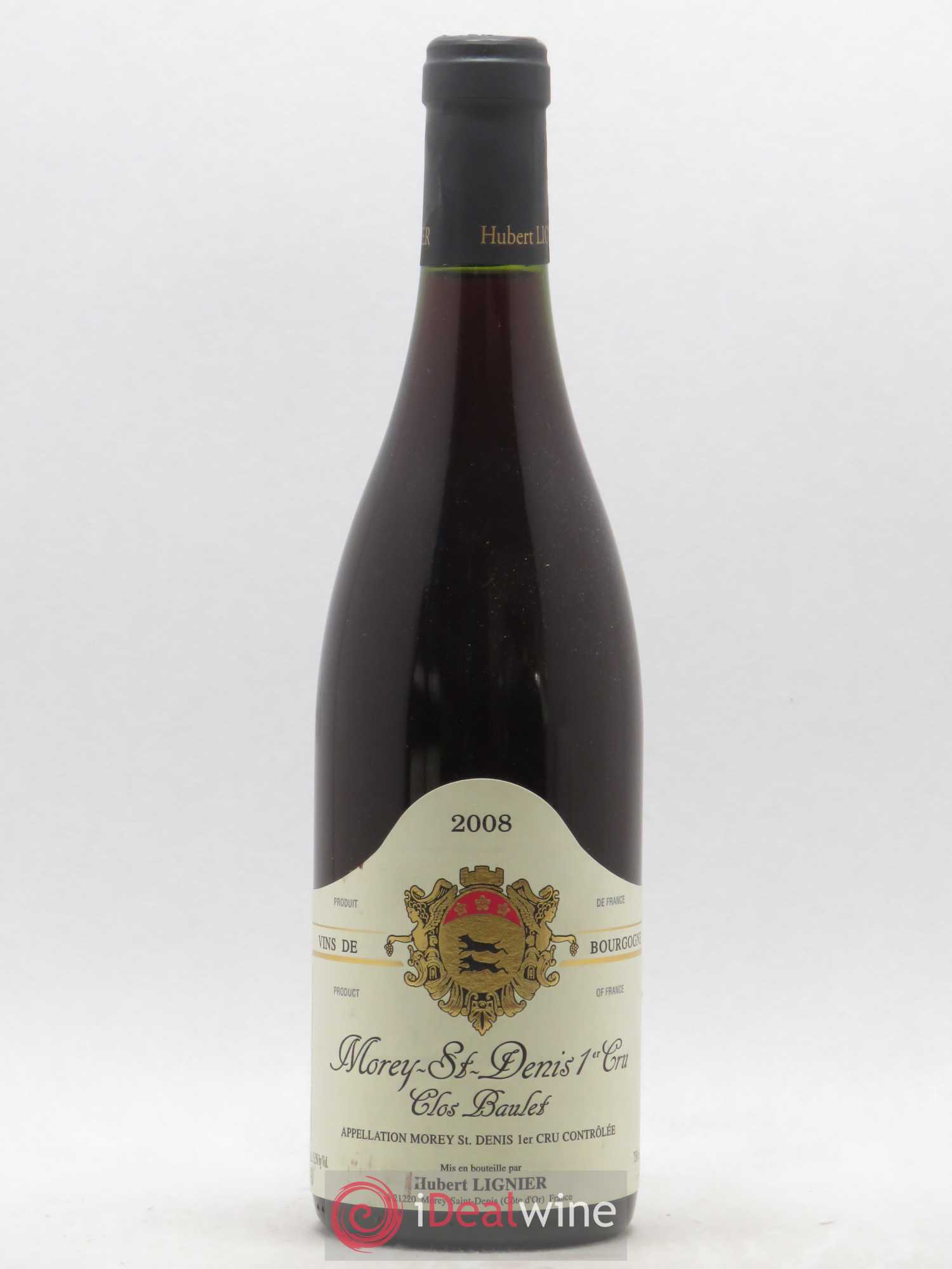 Morey-Saint-Denis 1er Cru Clos Baulet Hubert Lignier (sans prix de réserve) 2008 - Posten von 1 Flasche - 0