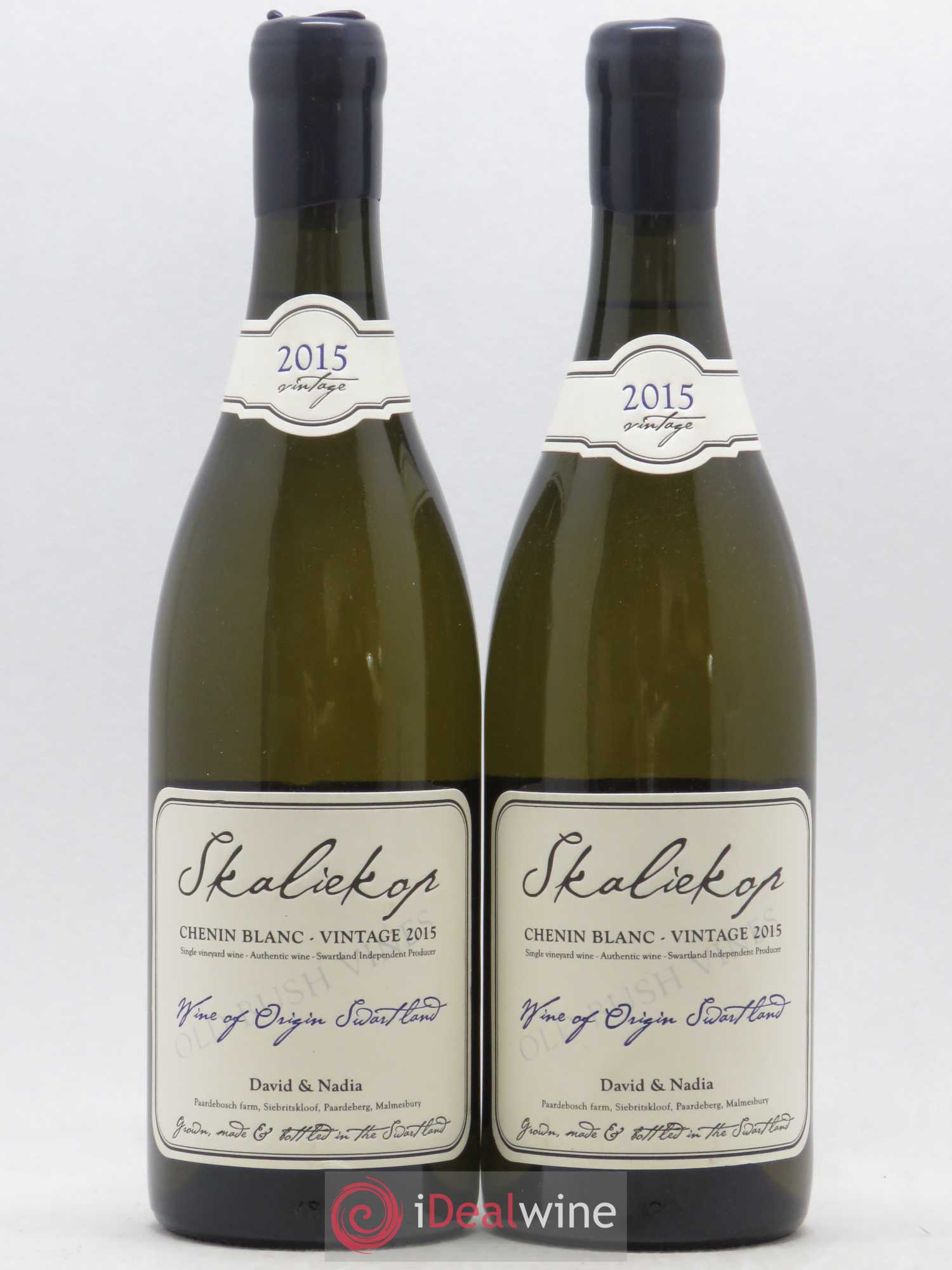 Afrique du Sud Swartland Skaliekop Chenin Blanc David and Nadia Sadie (sans prix de réserve) 2015 - Posten von 2 Flaschen - 0