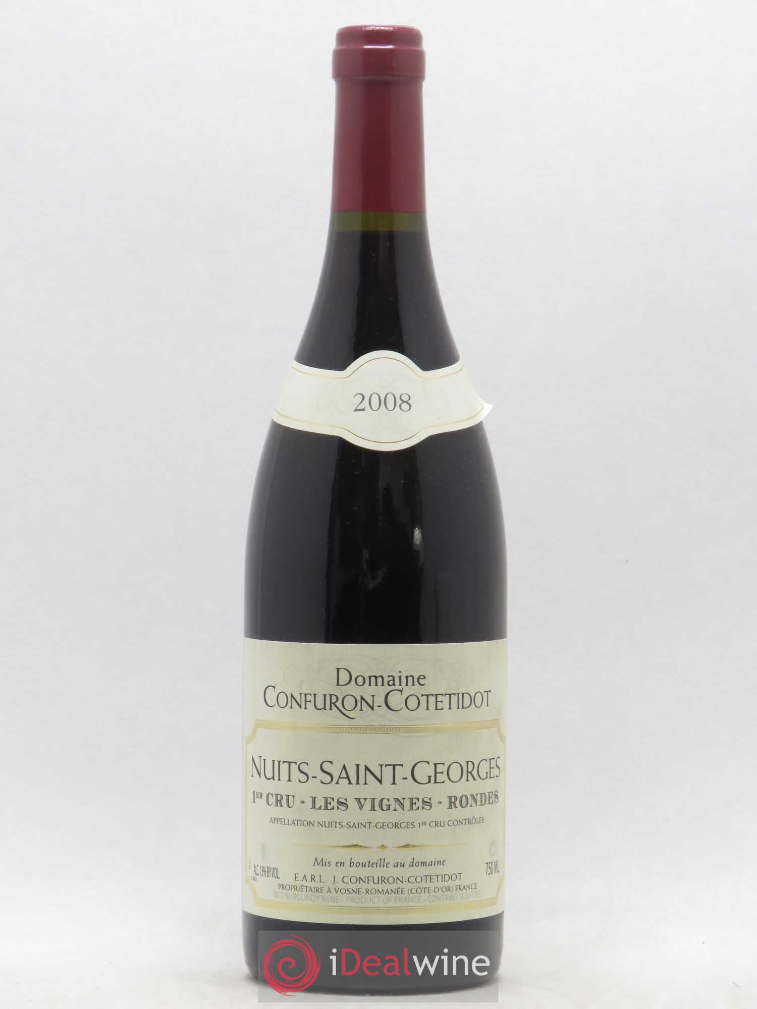 Nuits-Saint-Georges 1er Cru Les Vignes Rondes Confuron-Cotetidot (sans prix de réserve) 2008 - Lot de 1 bouteille - 0