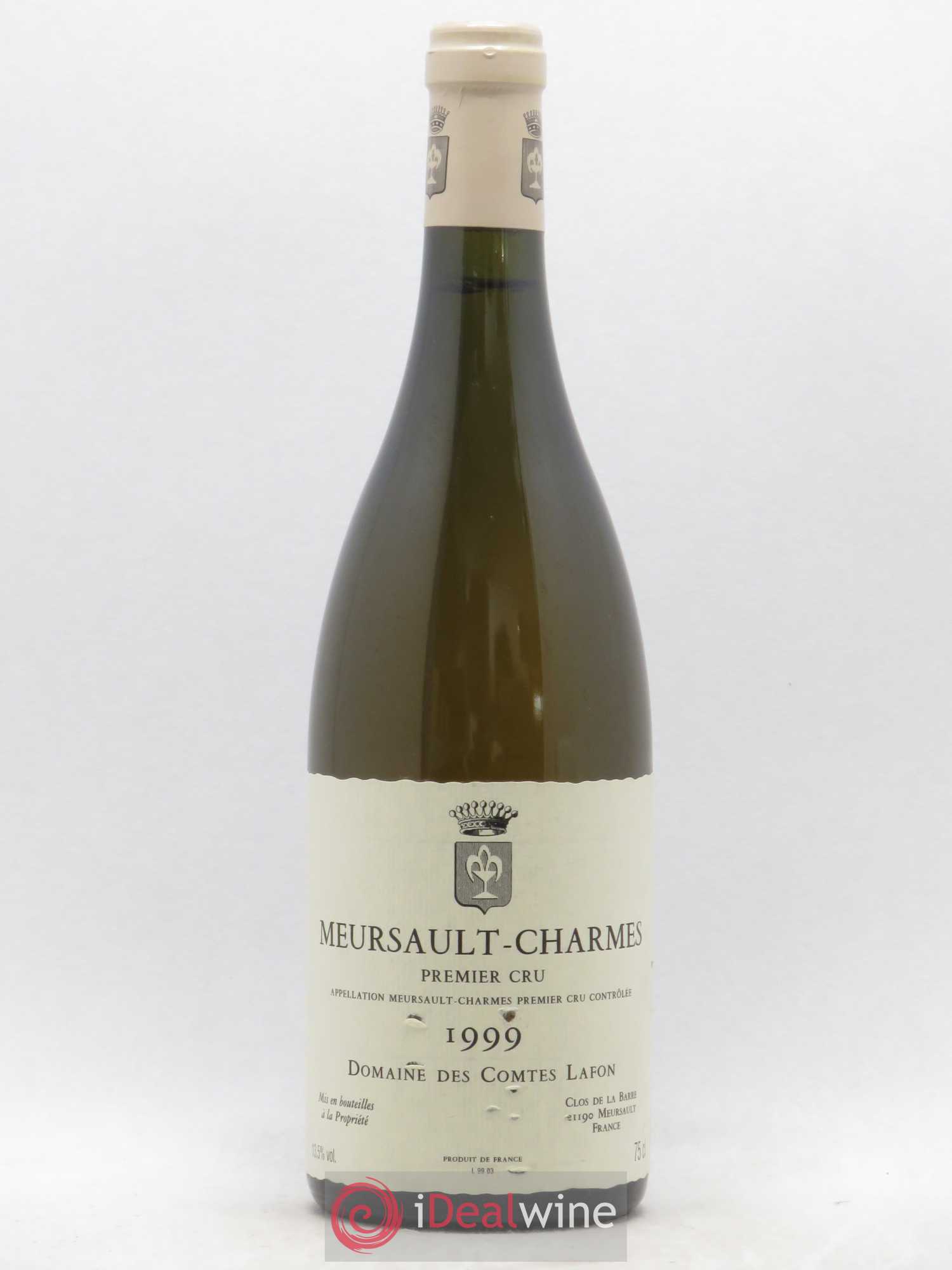Meursault 1er Cru Charmes Comtes Lafon (Domaine des) 1999 - Lot de 1 bouteille - 0
