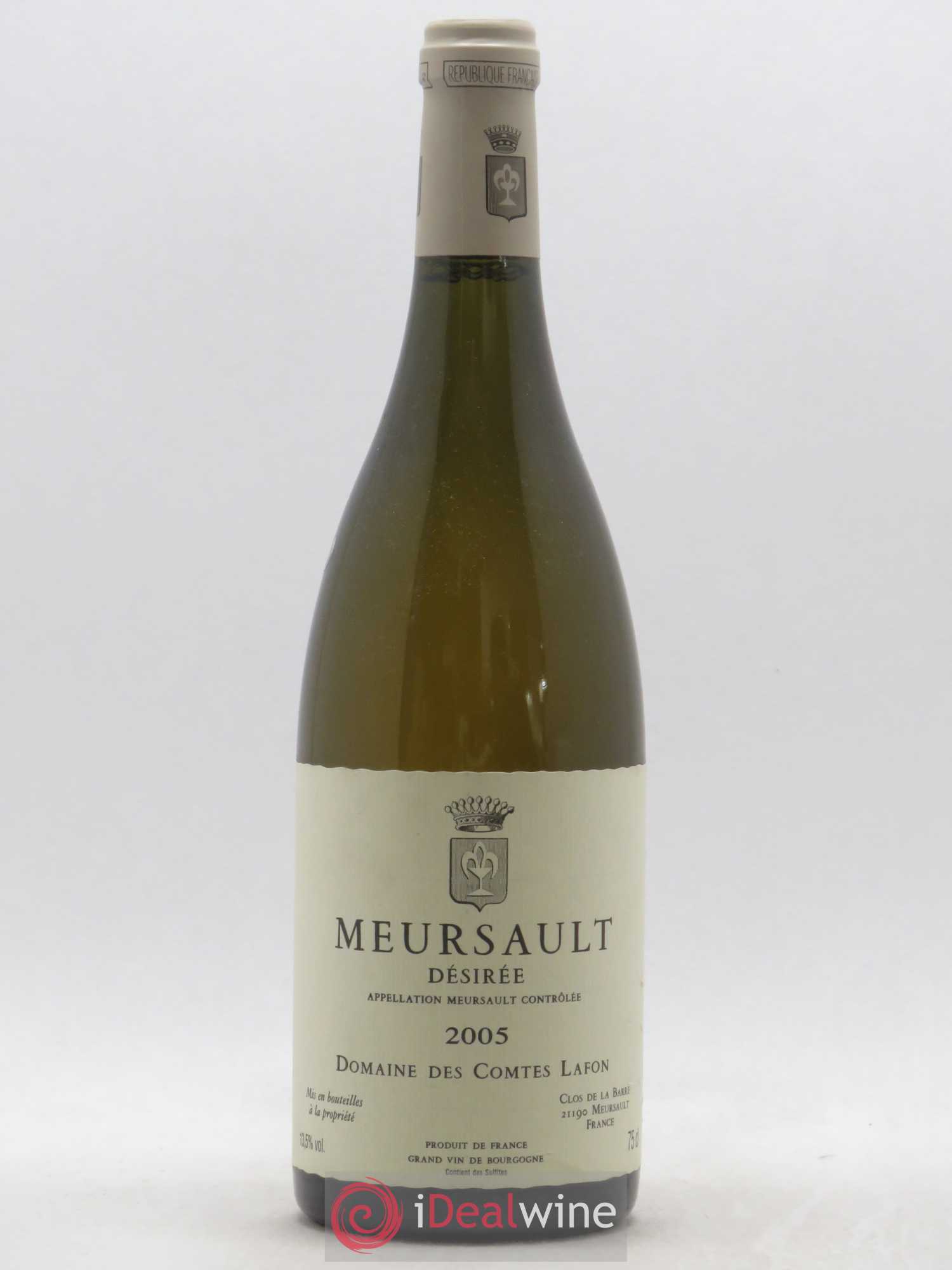 Meursault Désirée Comtes Lafon (Domaine des) 2005 - Lot de 1 bouteille - 0