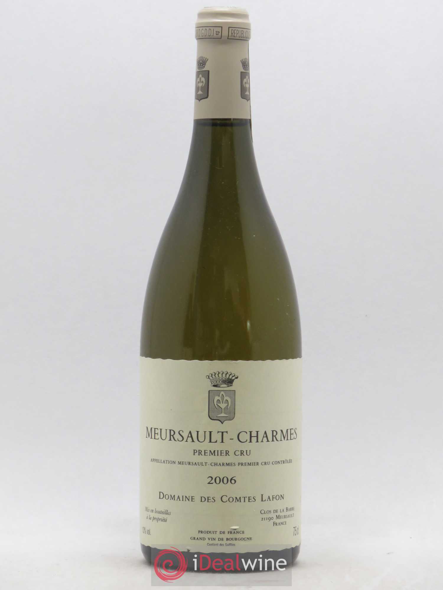 Meursault 1er Cru Charmes Comtes Lafon (Domaine des) 2006 - Lot de 1 bouteille - 0