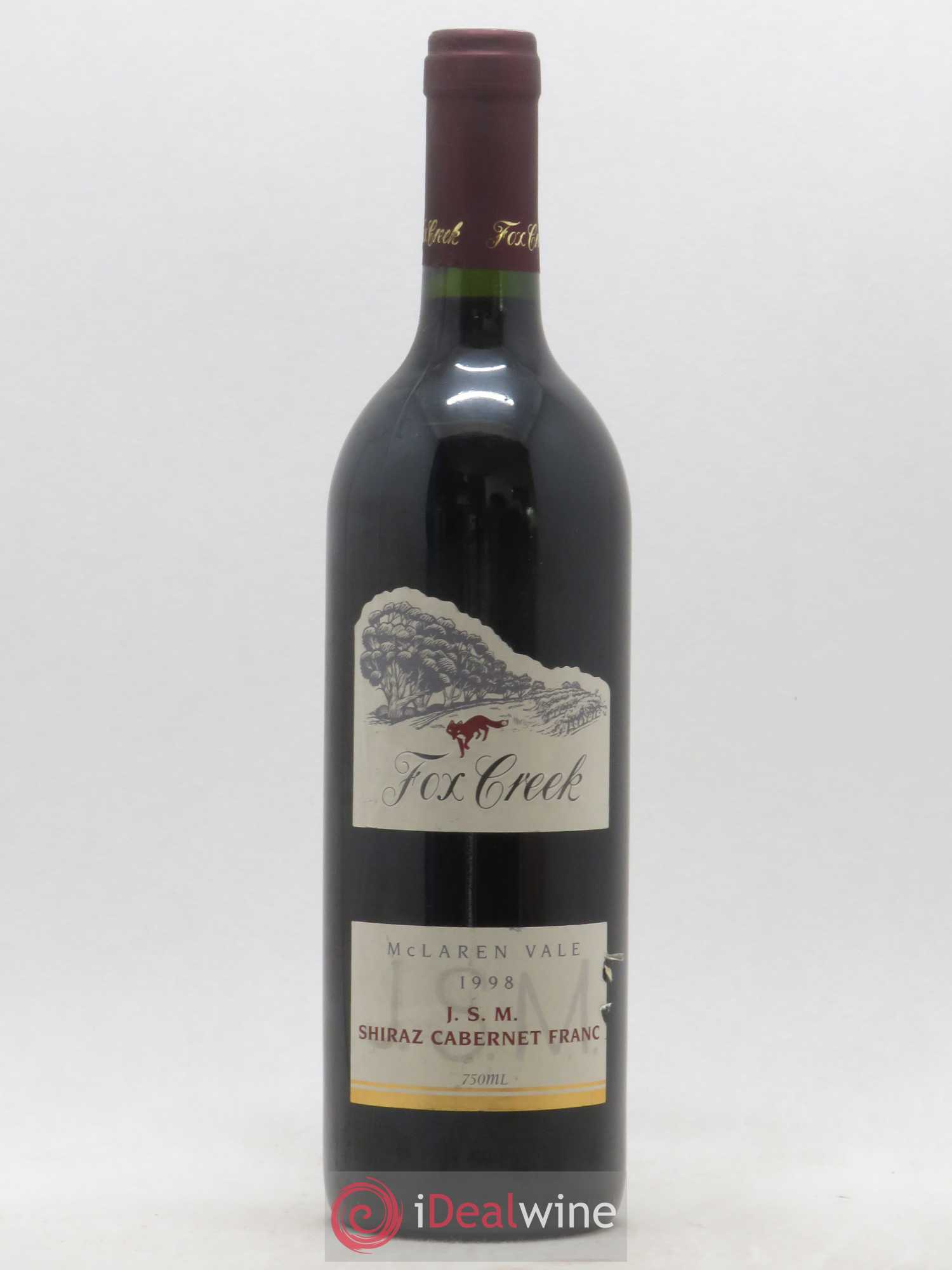 Australie Mclaren Vale Shiraz Cabernet Franc Fox Creek (sans prix de réserve) 1998 - Posten von 1 Flasche - 0
