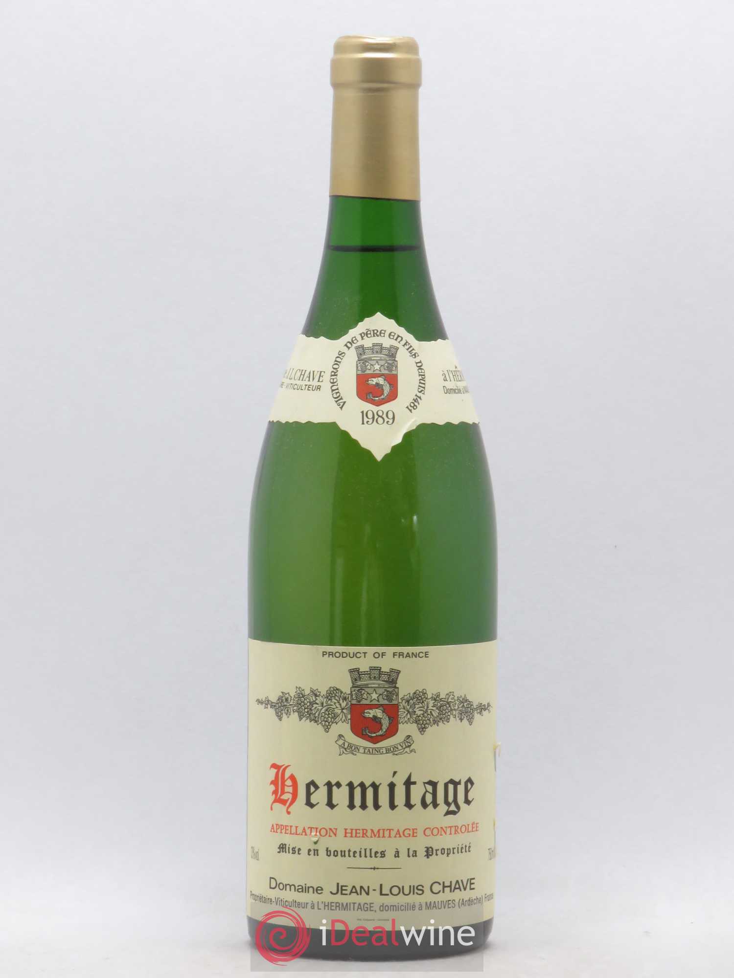 Hermitage Jean-Louis Chave 1989 - Lot de 1 bouteille - 0
