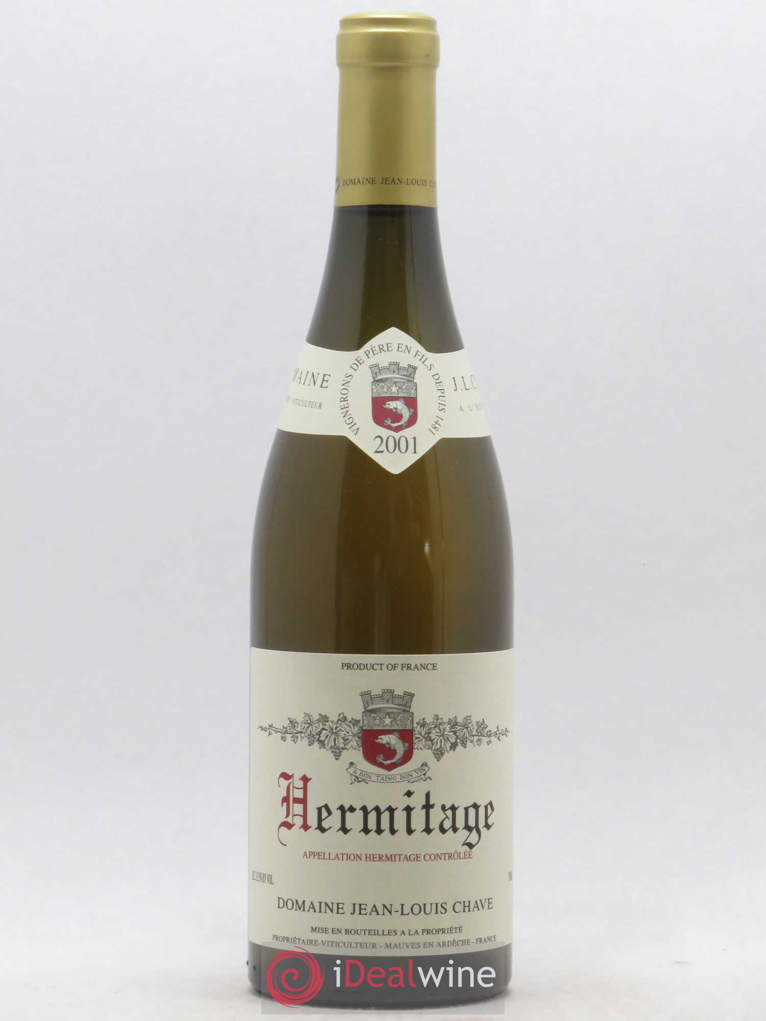 Hermitage Jean-Louis Chave 2001 - Lot de 1 bouteille - 0