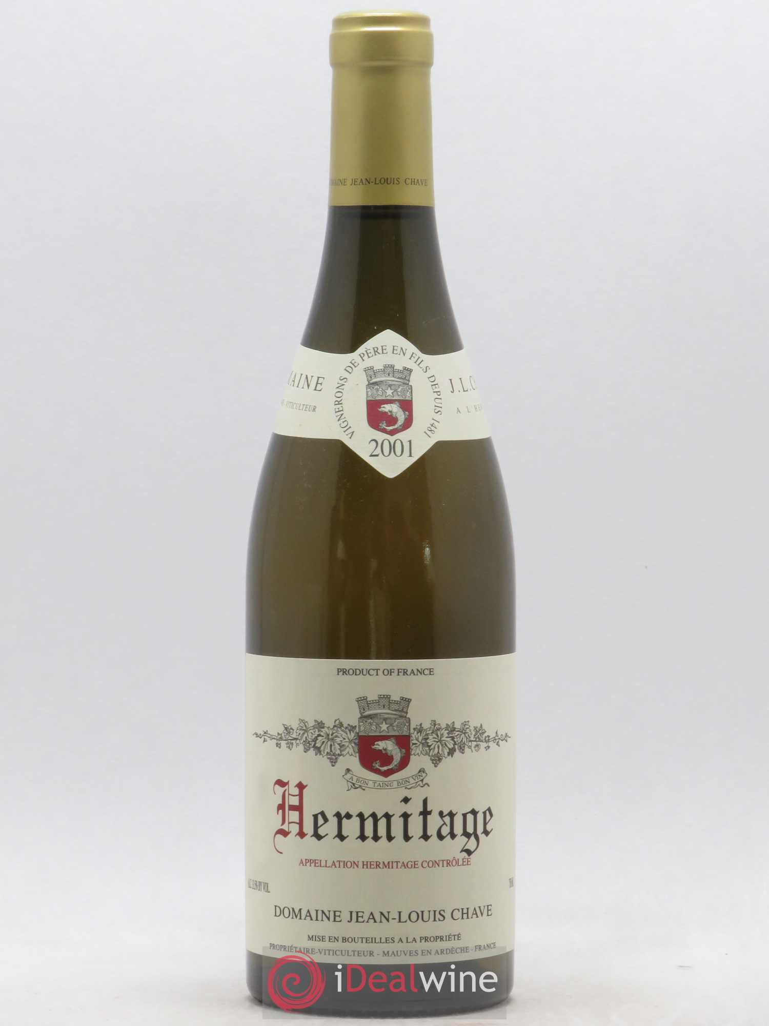 Hermitage Jean-Louis Chave (sans prix de réserve) 2001 - Lot de 1 bouteille - 0