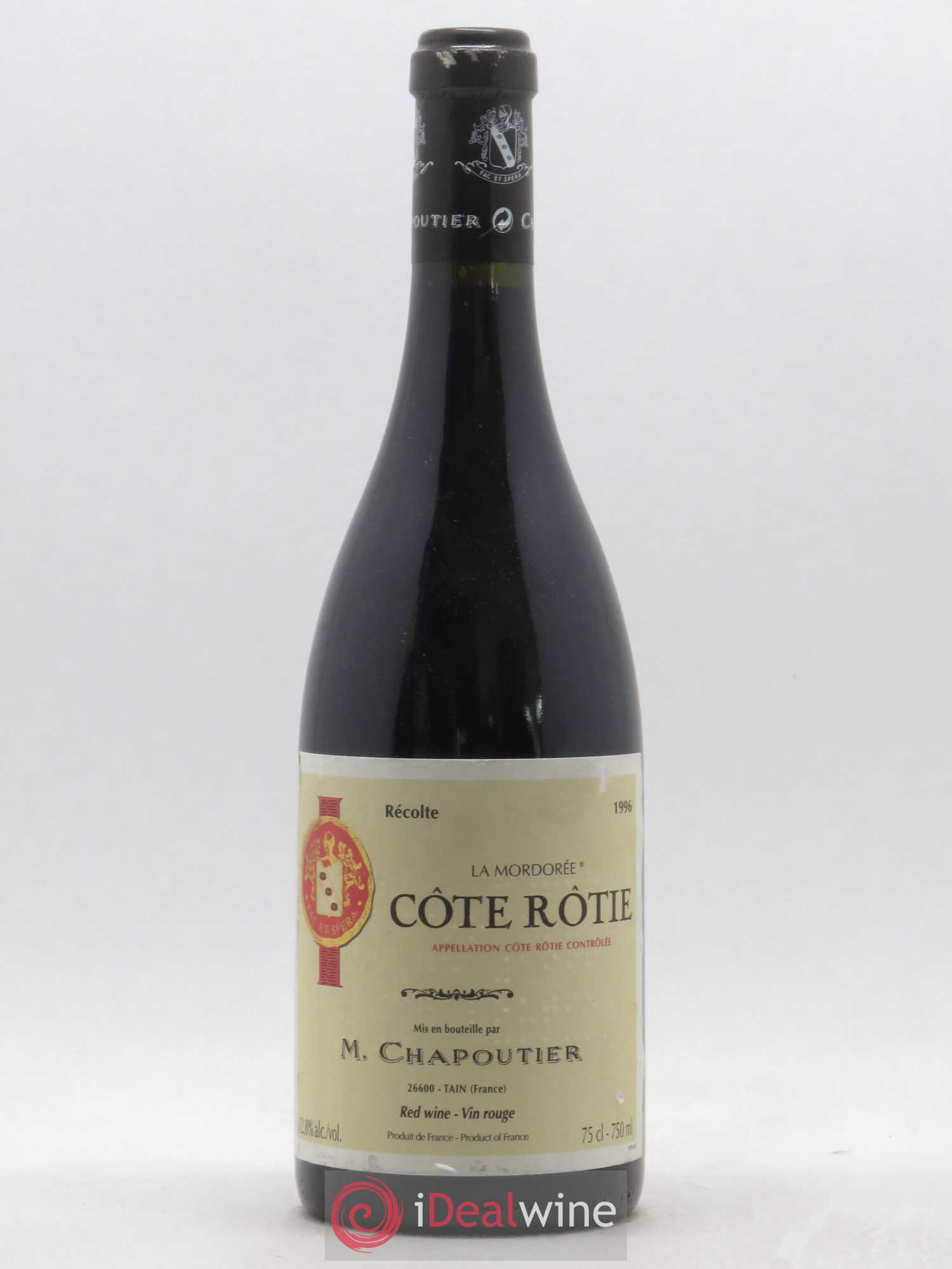 Côte-Rôtie La Mordorée Chapoutier 1996 - Lot de 1 bouteille - 0