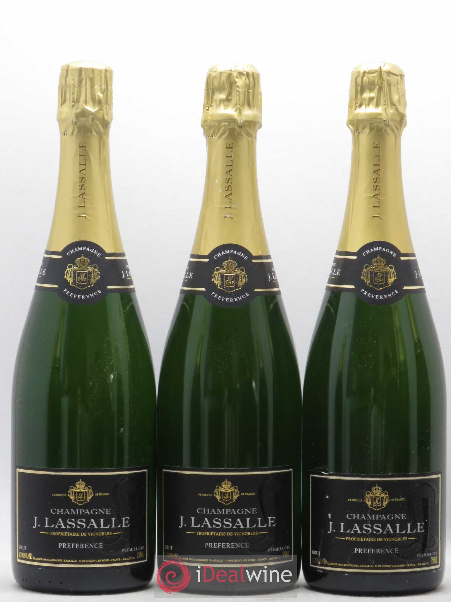Champagne Préfèrence J. Lassalle Brut Premier Cru (sans prix de réserve) - Lot de 6 bouteilles - 1
