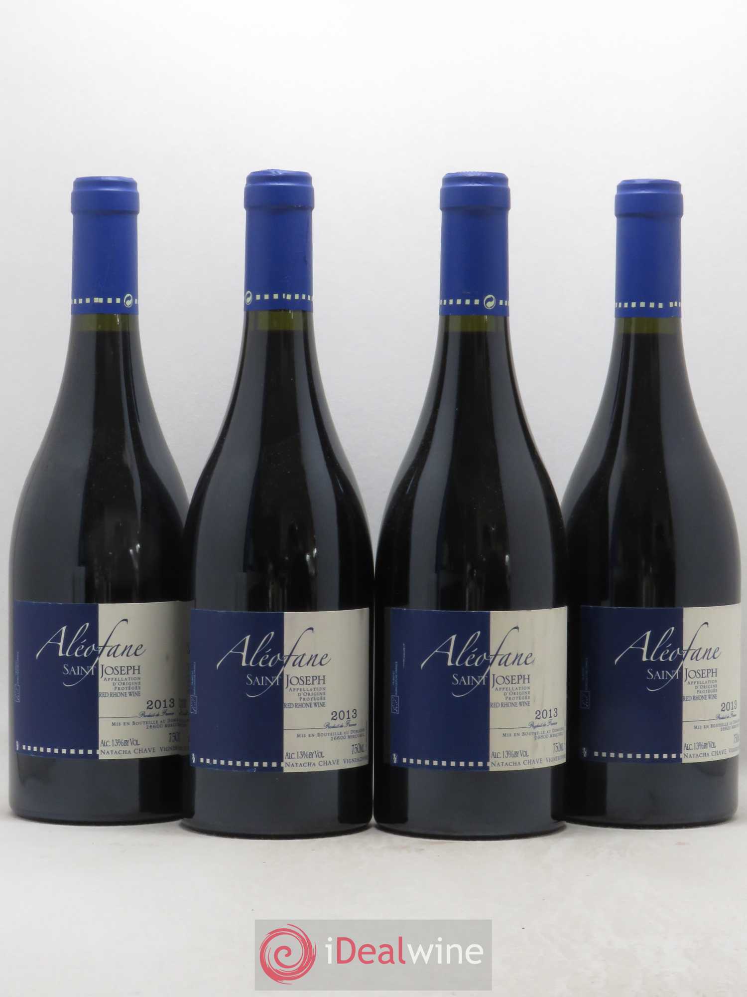 Saint-Joseph Domaine Aleofane Natacha Chave (sans prix de réserve) 2013 - Posten von 4 Flaschen - 0