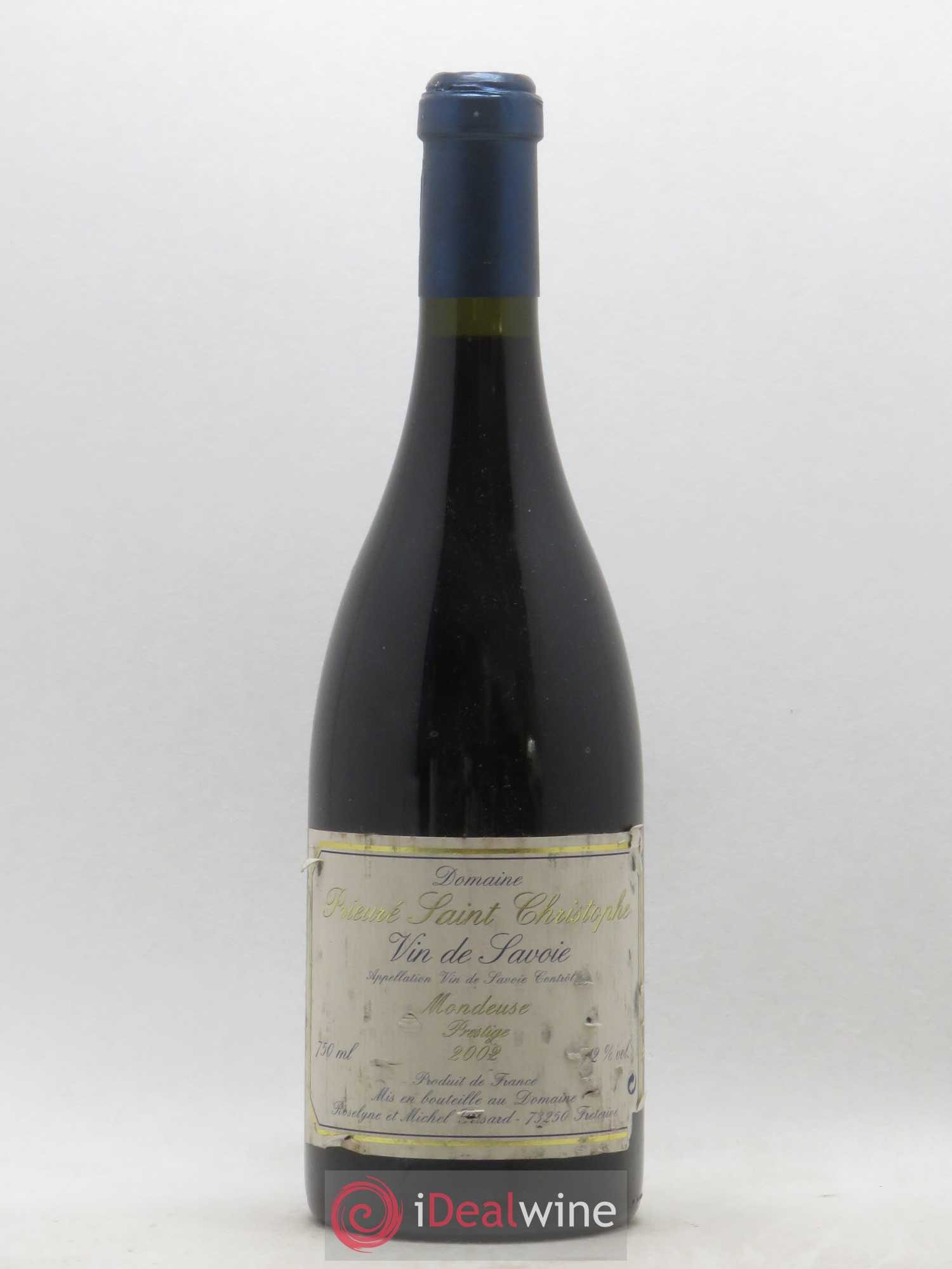 Vin des Allobroges Mondeuse Prestige Prieuré Saint Christophe (Domaine) (sans prix de réserve) 2002 - Lot de 1 bouteille - 0