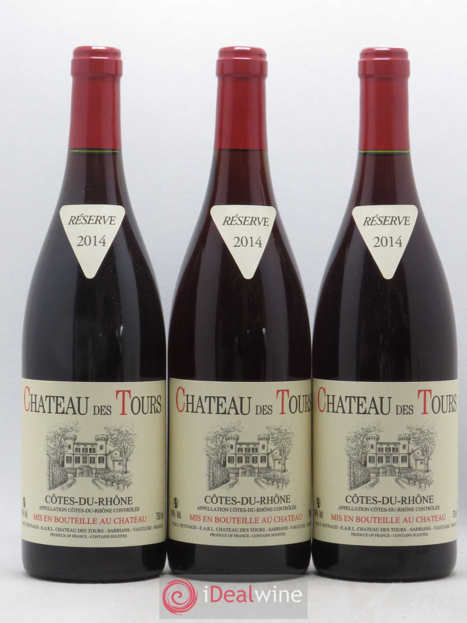 Côtes-du-Rhône Château des Tours Emmanuel Reynaud 2014 - Lot de 3 bouteilles - 0