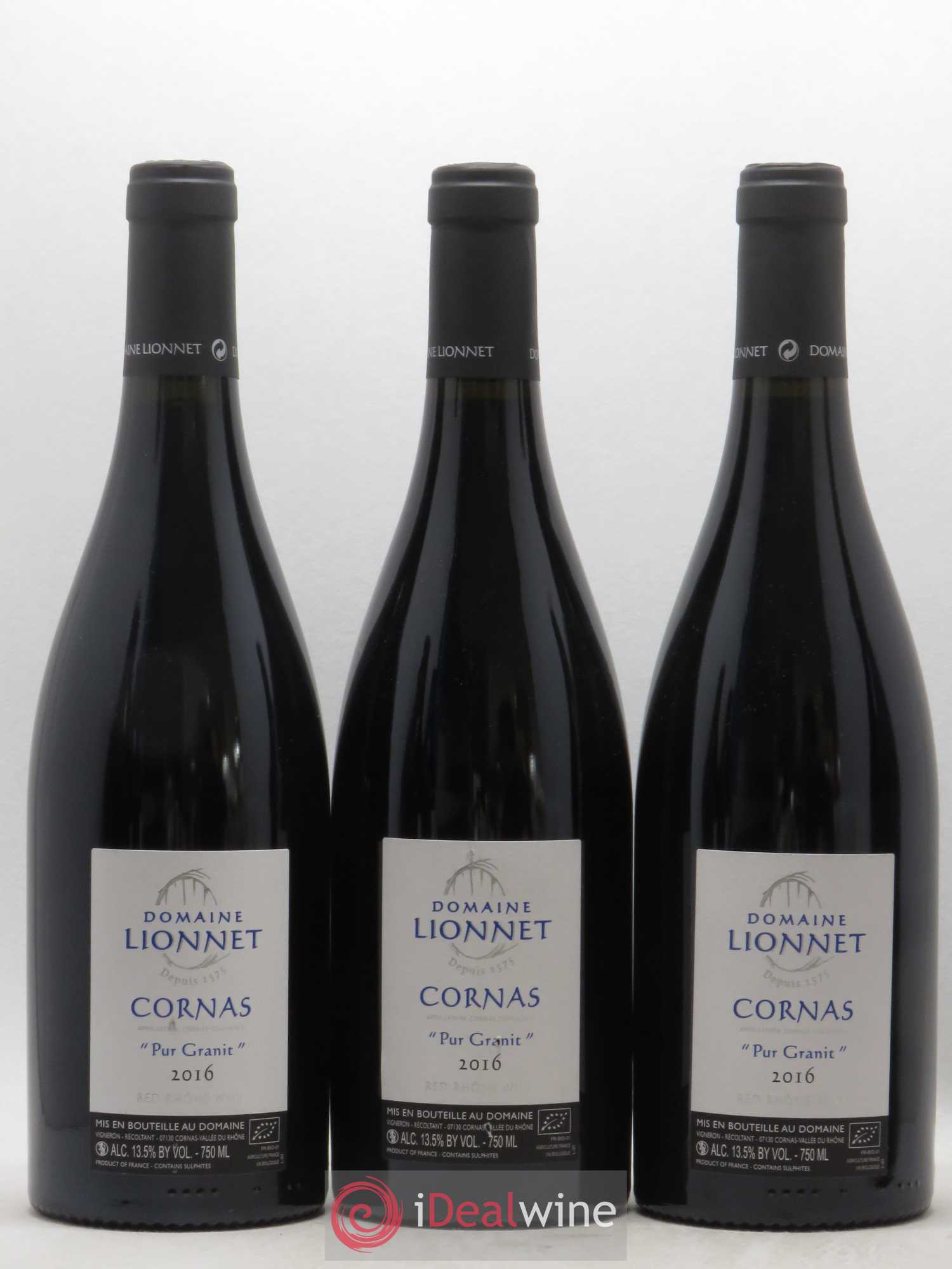 Cornas Pur Granit Domaine Lionnet 2016 - Posten von 6 Flaschen - 2