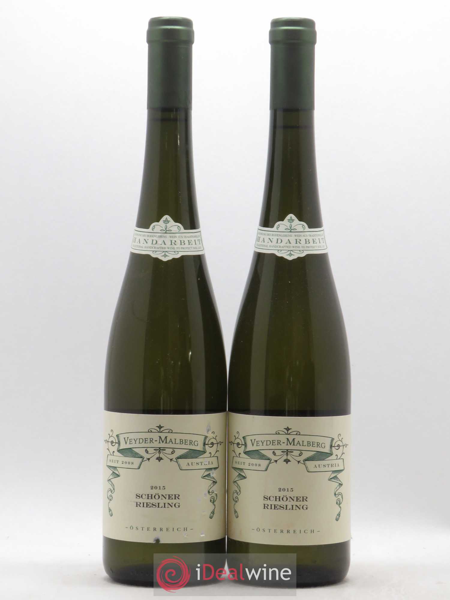 Autriche Riesling Veyder Malberg Schoner (sans prix de réserve) 2015 - Posten von 2 Flaschen - 0