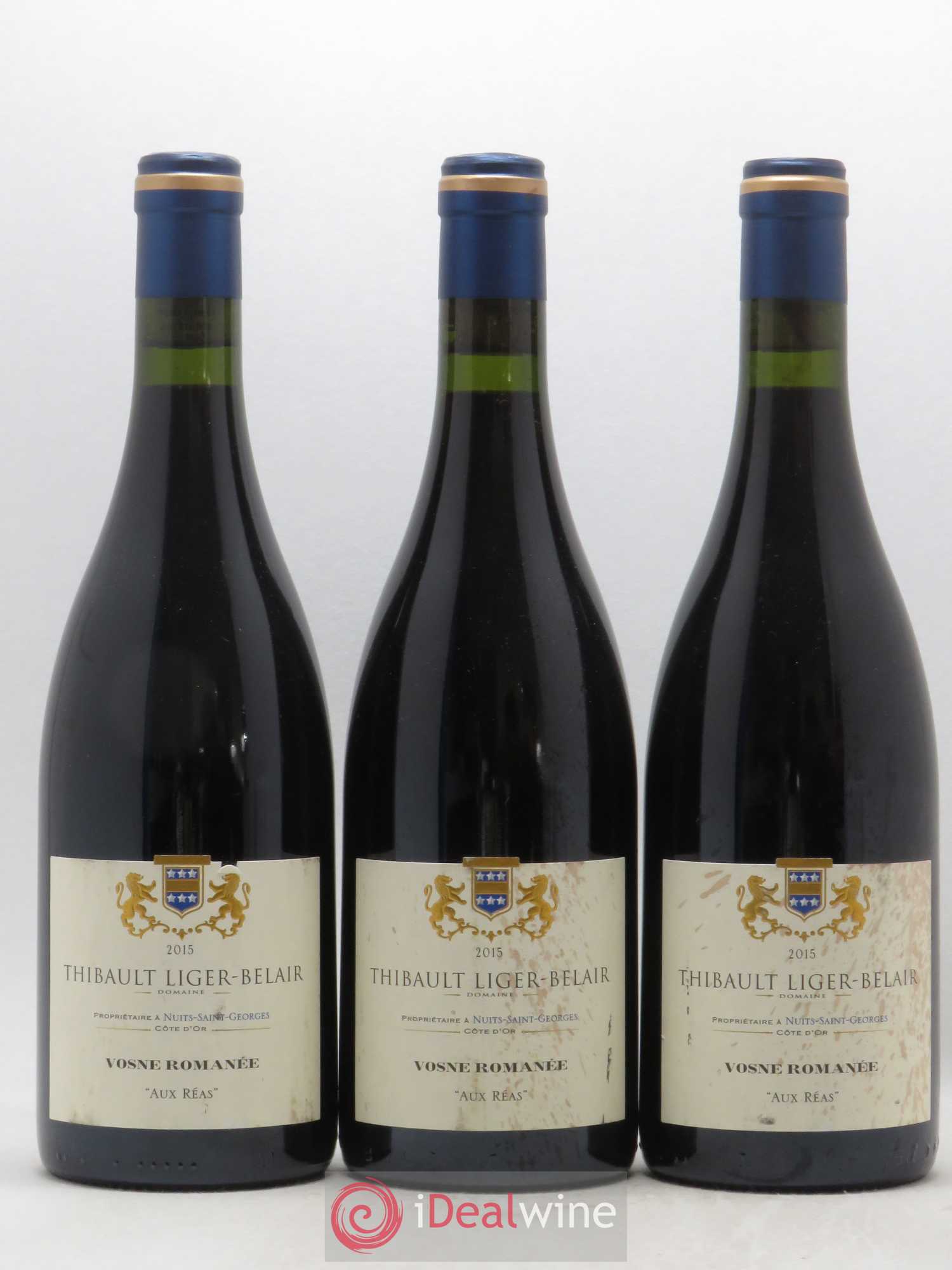Vosne-Romanée Aux Réas Thibault Liger-Belair 2015 - Lot de 3 bouteilles - 0