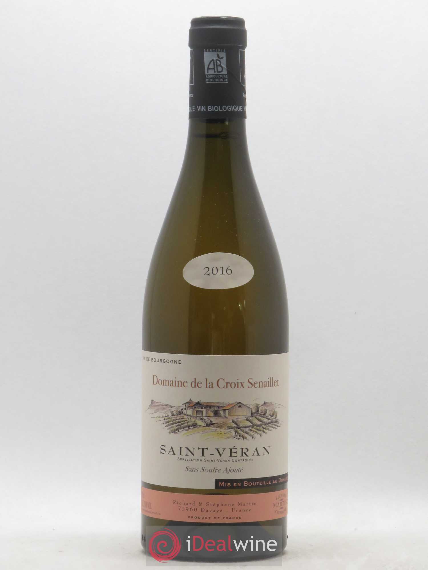 Saint-Véran Domaine de la Croix Senaillet (sans prix de réserve) 2016 - Posten von 1 Flasche - 0