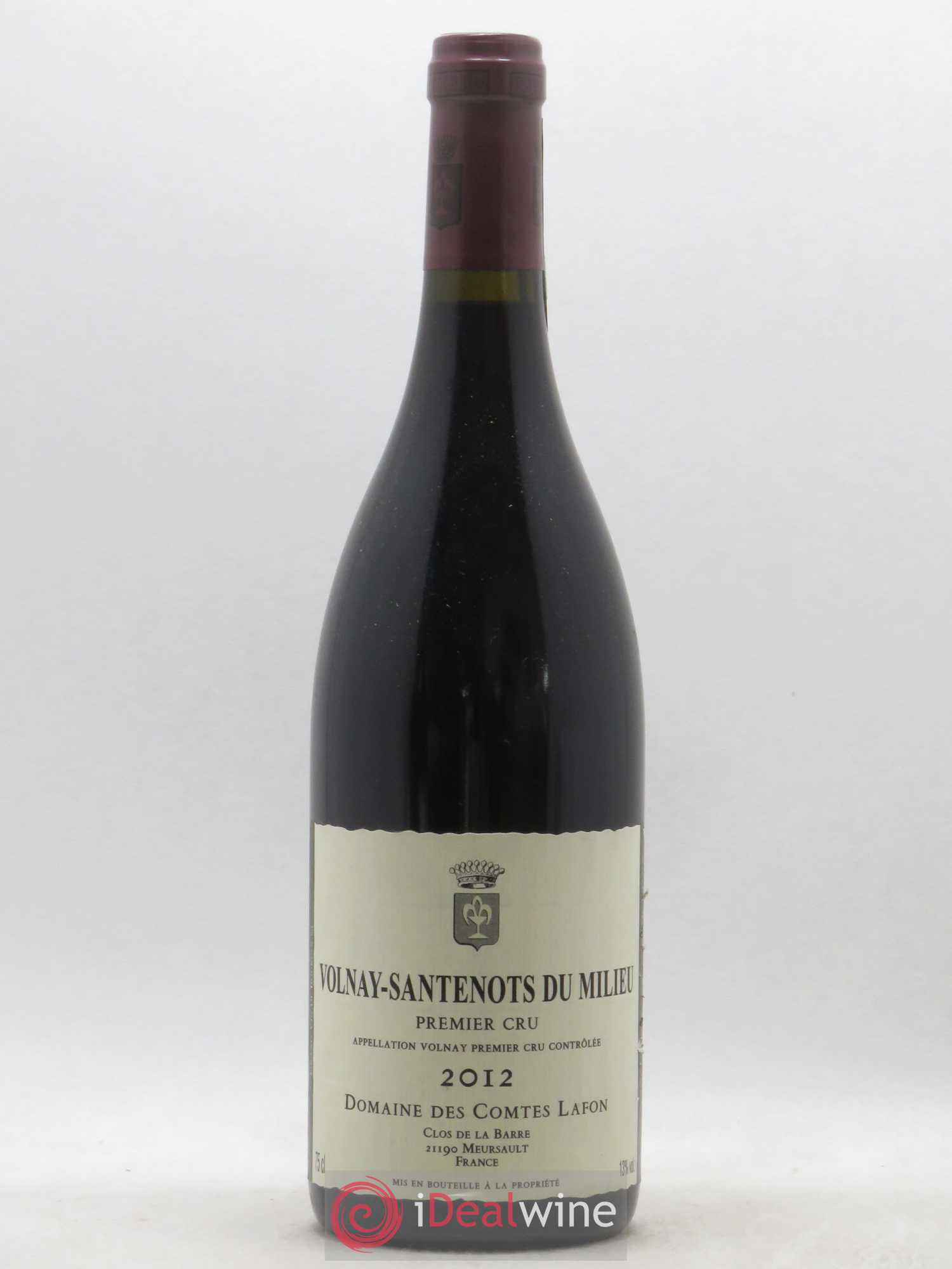 Volnay 1er Cru Santenots du Milieu Comtes Lafon (Domaine des) 2012 - Lot de 1 bouteille - 0