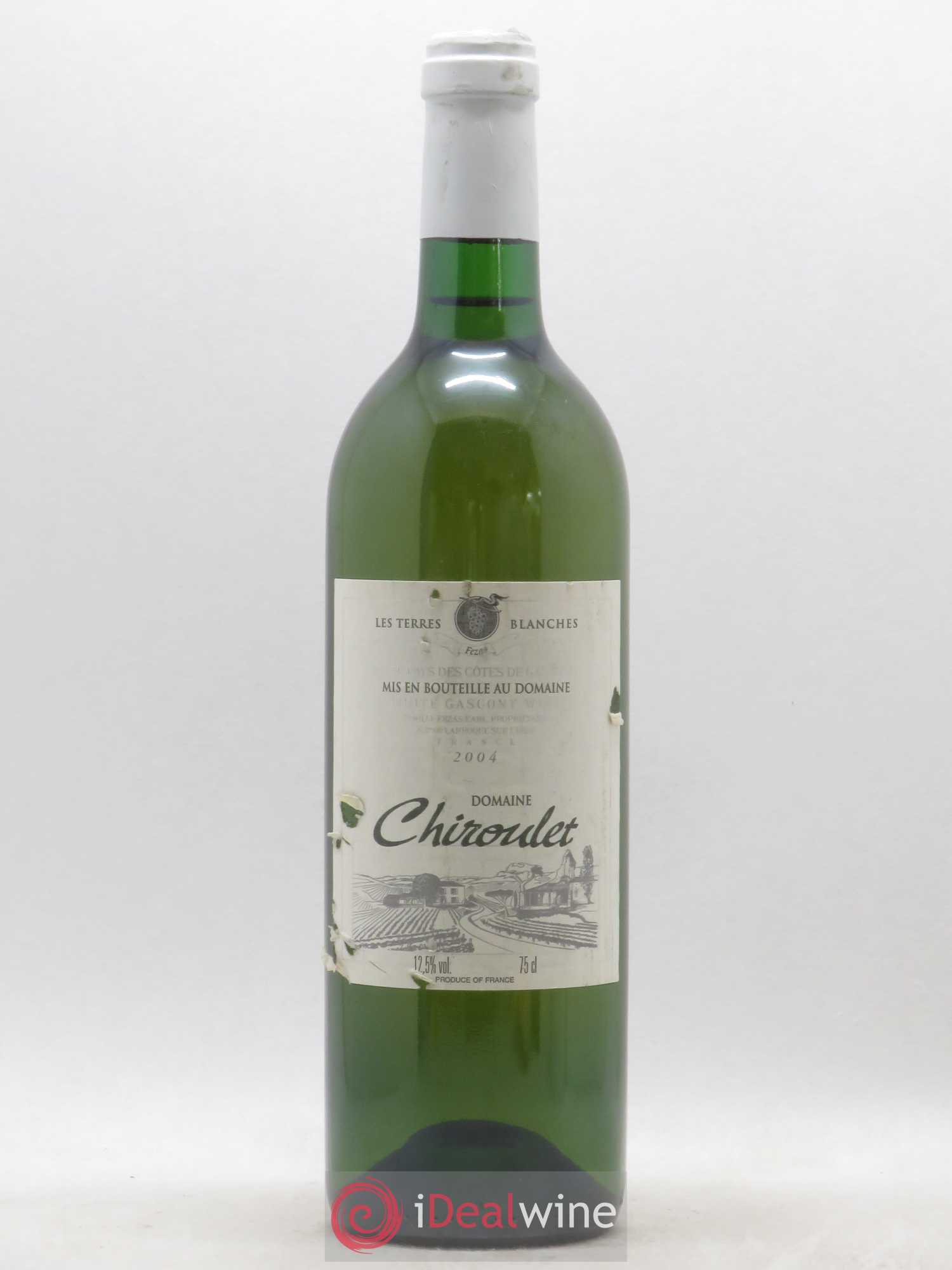 Côtes de Gascogne (VDP des Côtes de Gascogne) Domaine Chiroulet Les Terres Blanches (sans prix de réserve) 2004 - Posten von 1 Flasche - 0