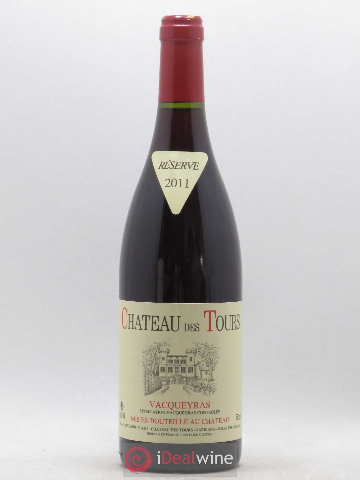 Vacqueyras Château des Tours Emmanuel Reynaud 2011 - Lot de 1 bouteille - 0