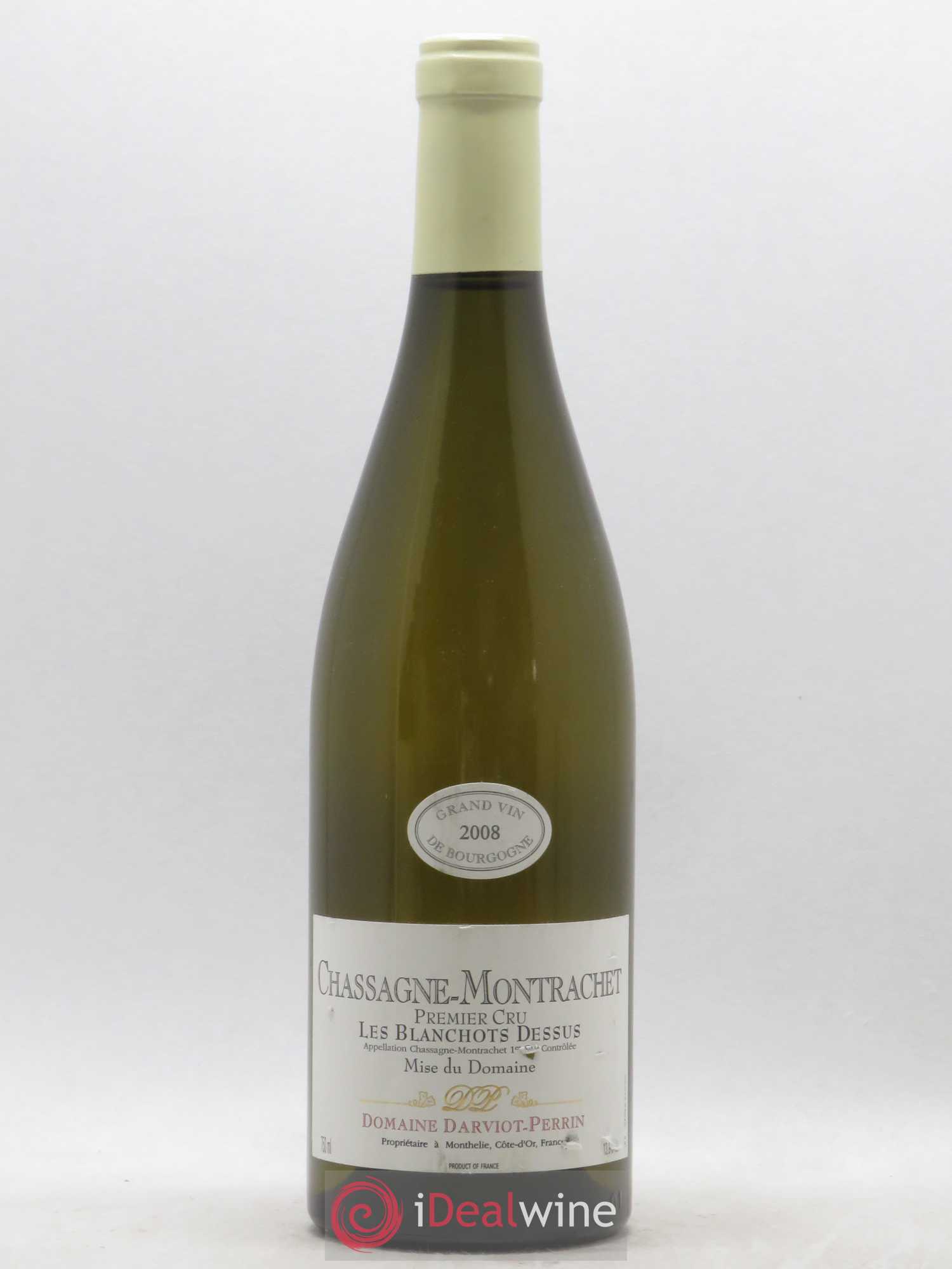 Chassagne-Montrachet 1er Cru Les Blanchots Dessus Domaine Darviot Perrin 2008 - Posten von 1 Flasche - 0