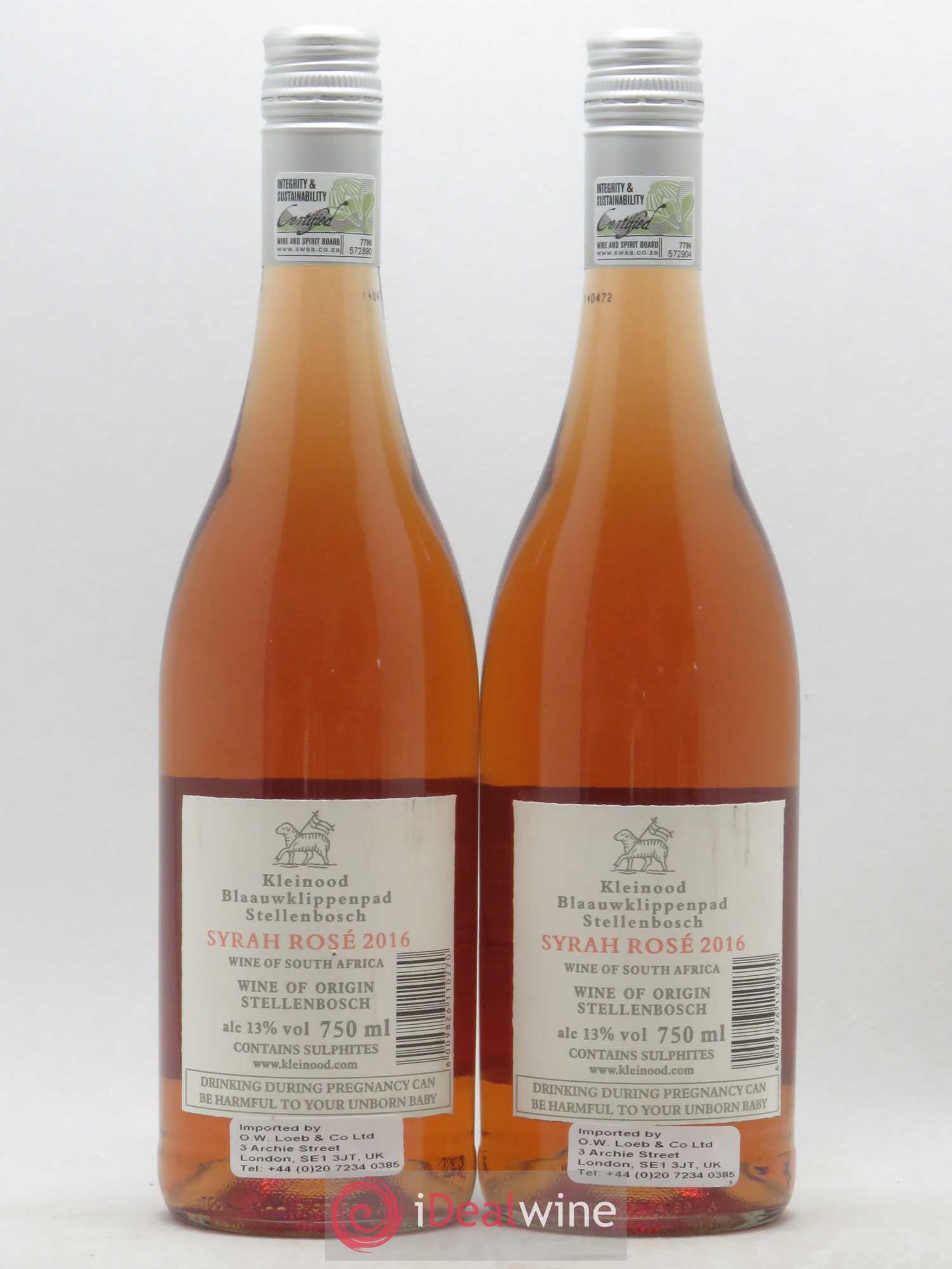 Divers Afrique du sud Stellenbosch Tamboerskloof Syrah ADS Kleinood (sans prix de réserve) 2016 - Posten von 2 Flaschen - 1