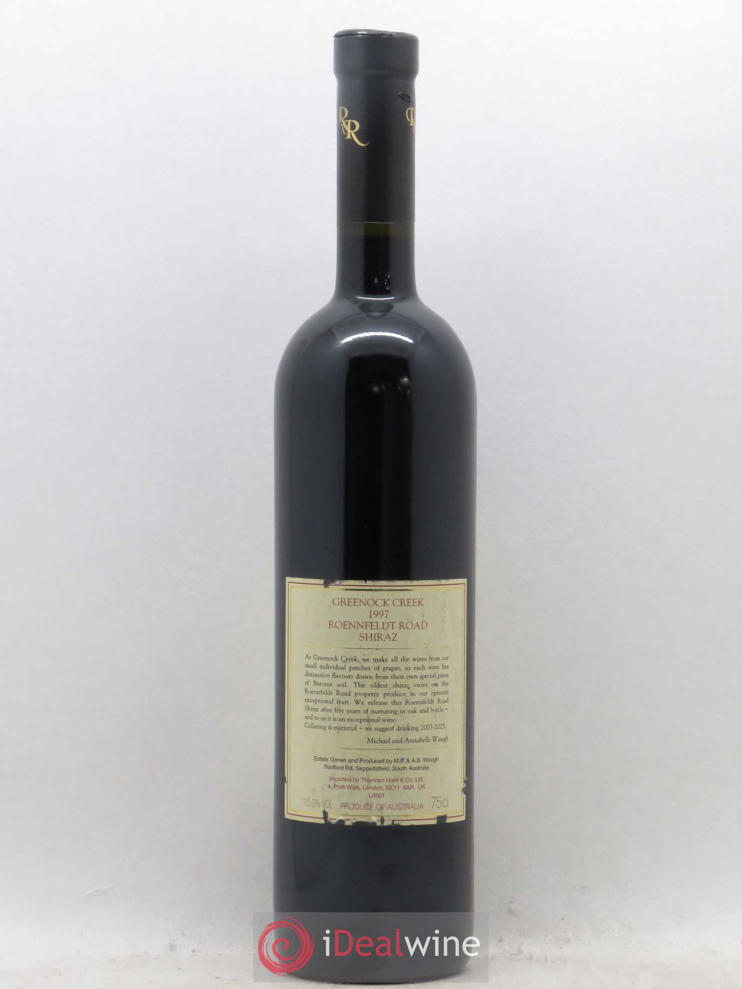 Australie Barossa Valley Greenock Creek Shiraz Roennfeldt road (sans prix de réserve) 1997 - Posten von 1 Flasche - 1