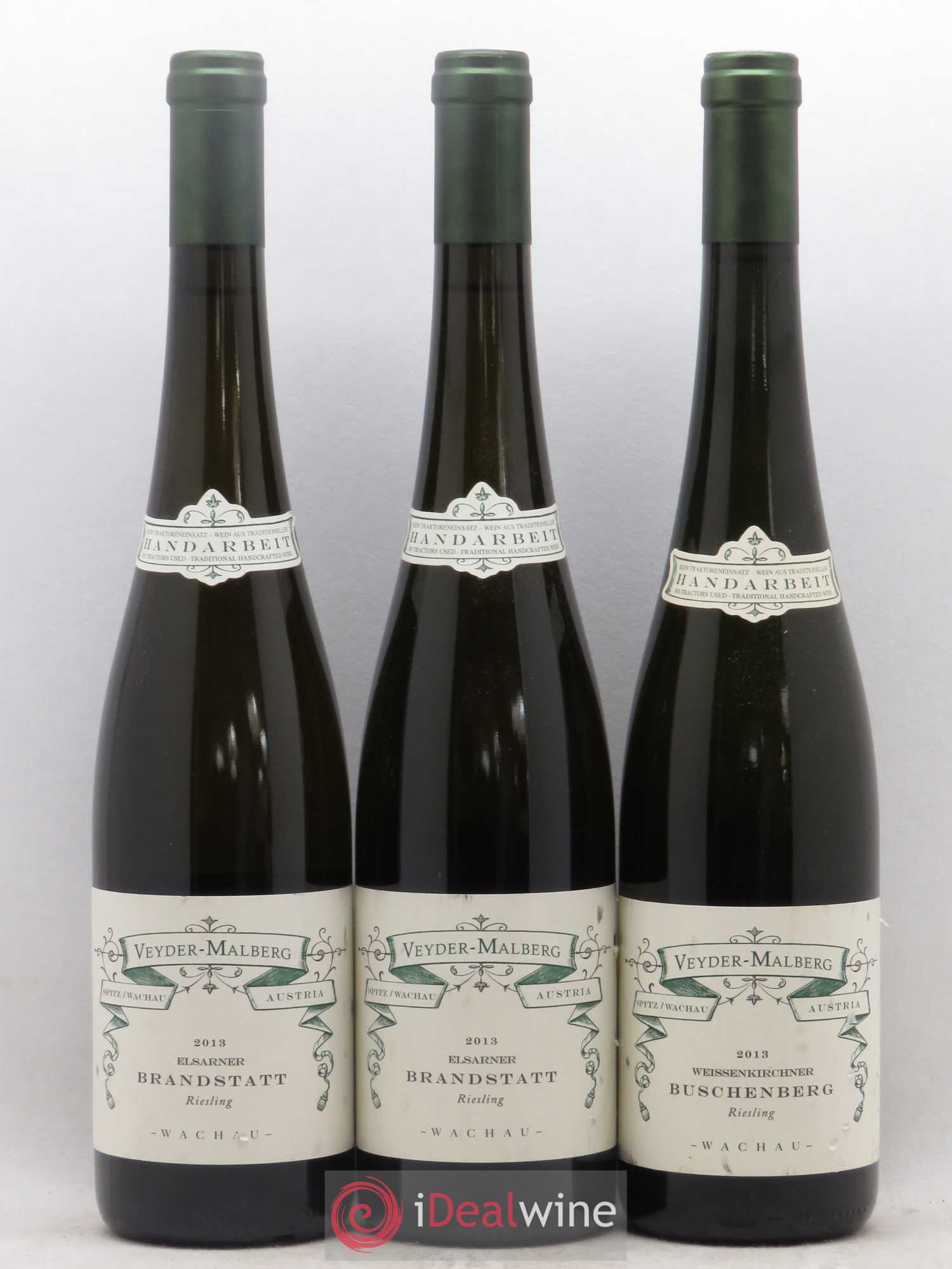 Autriche Wachau Riesling Weissenkirchner Buschenberg Veyder Malberg Elsarner (sans prix de réserve) 2013 - Posten von 3 Flaschen - 0