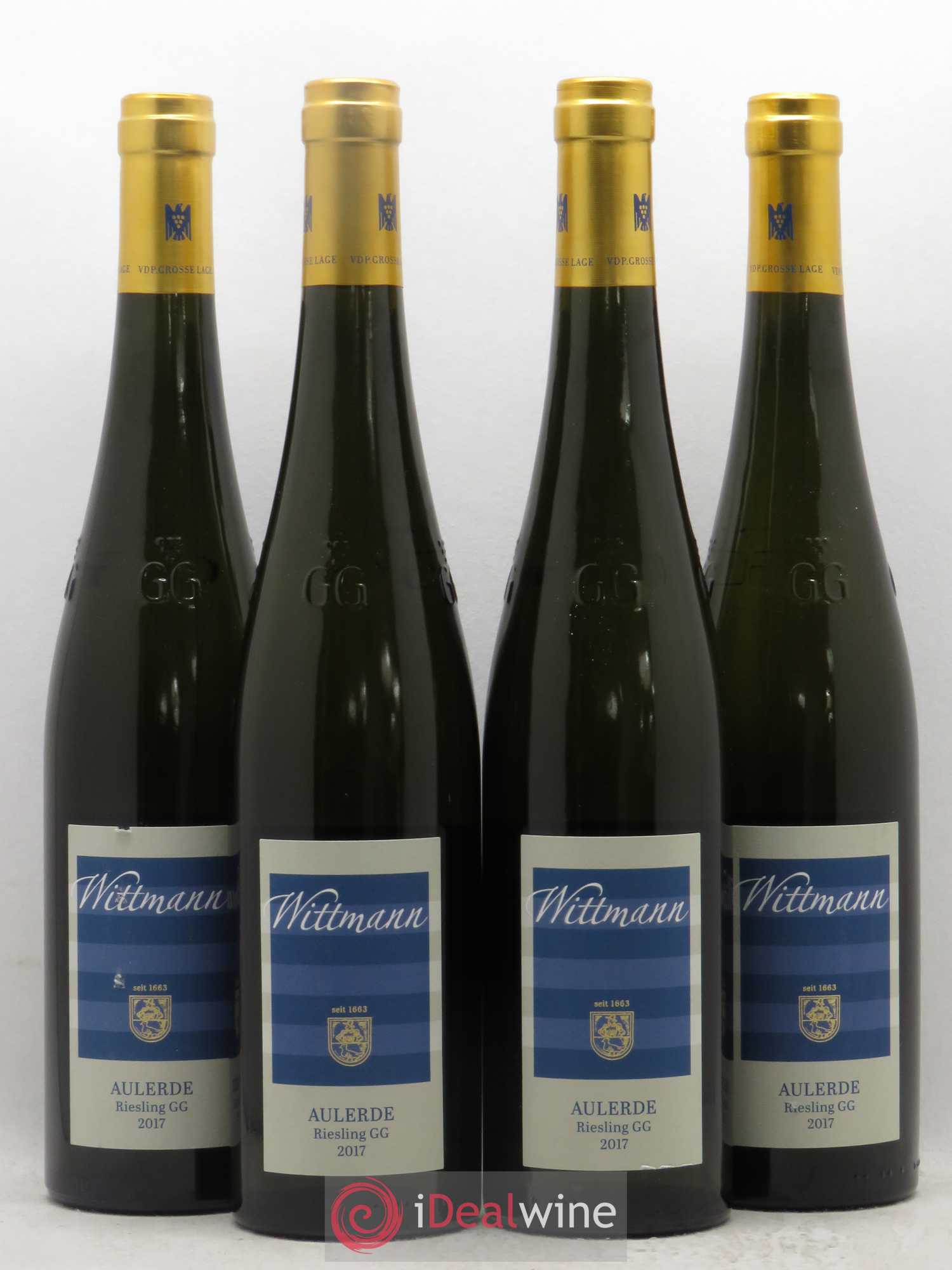 Allemagne Rheinhessen Riesling GG Trocken Witmann Westhofn Aulerde 2017 - Posten von 4 Flaschen - 0