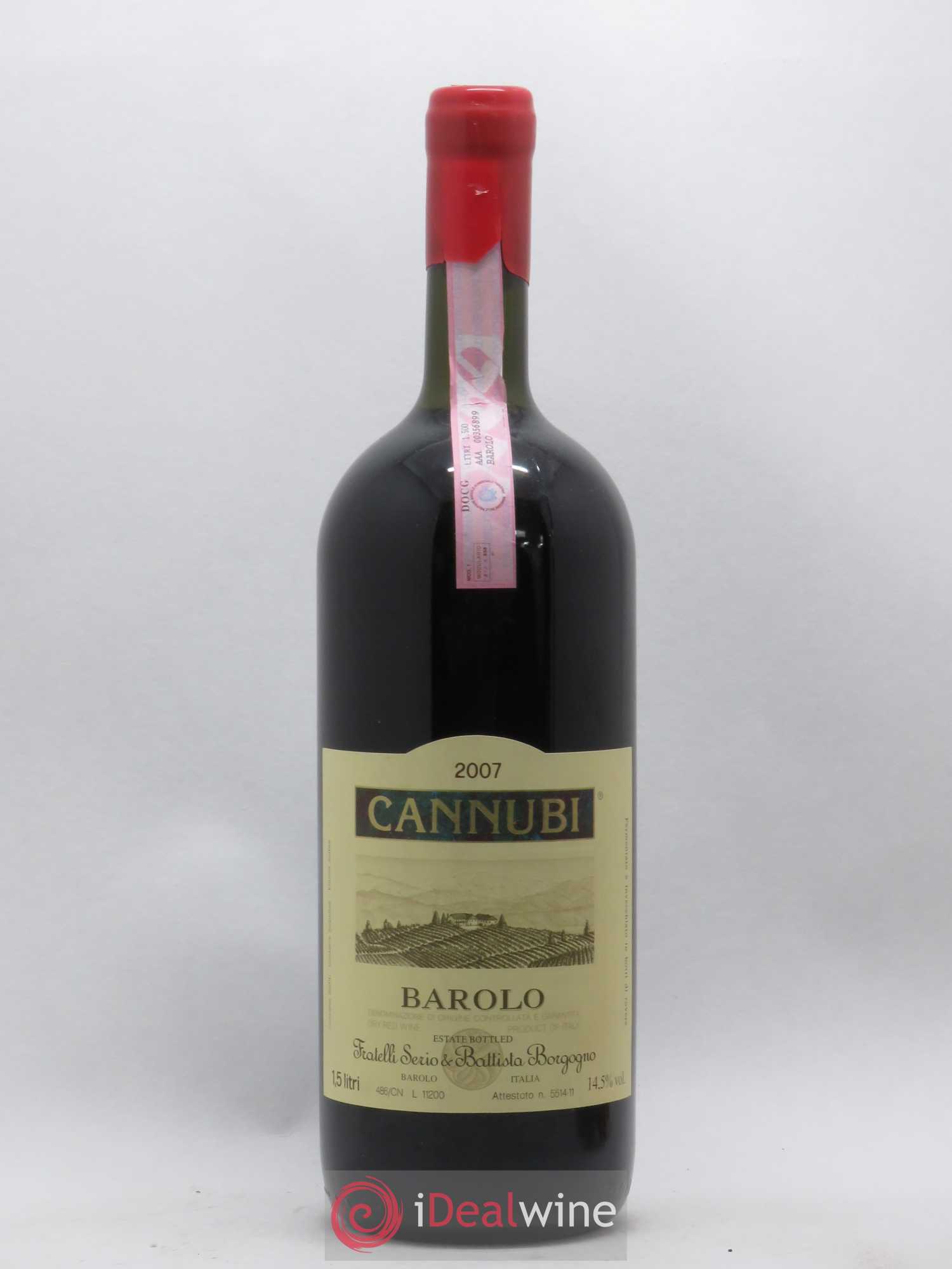 Barolo Cannubi Fratelli Serio et Battista Borgogno (sans prix de réserve) 2007 - Posten von 1 Magnum - 0