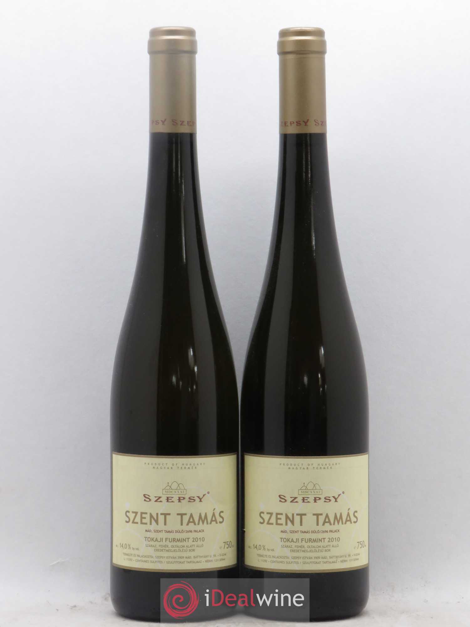 Tokaji Szent Tamas Furmint Szepsy (sans prix de réserve) 2010 - Posten von 2 Flaschen - 0