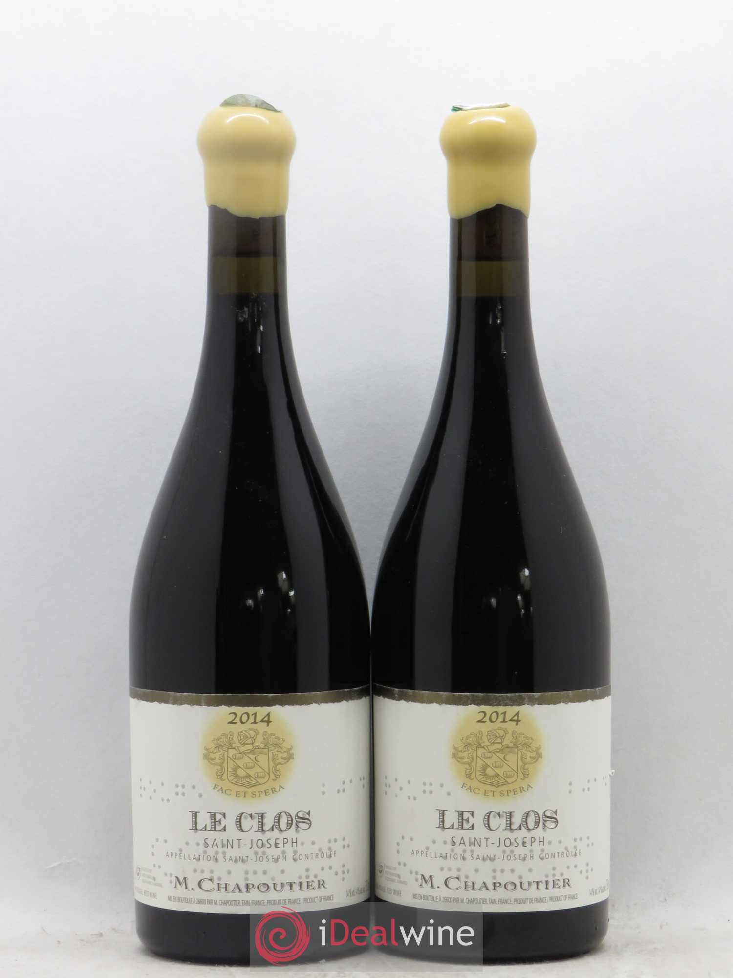Saint-Joseph Le Clos Chapoutier (sans prix de réserve) 2014 - Lot de 2 bouteilles - 0