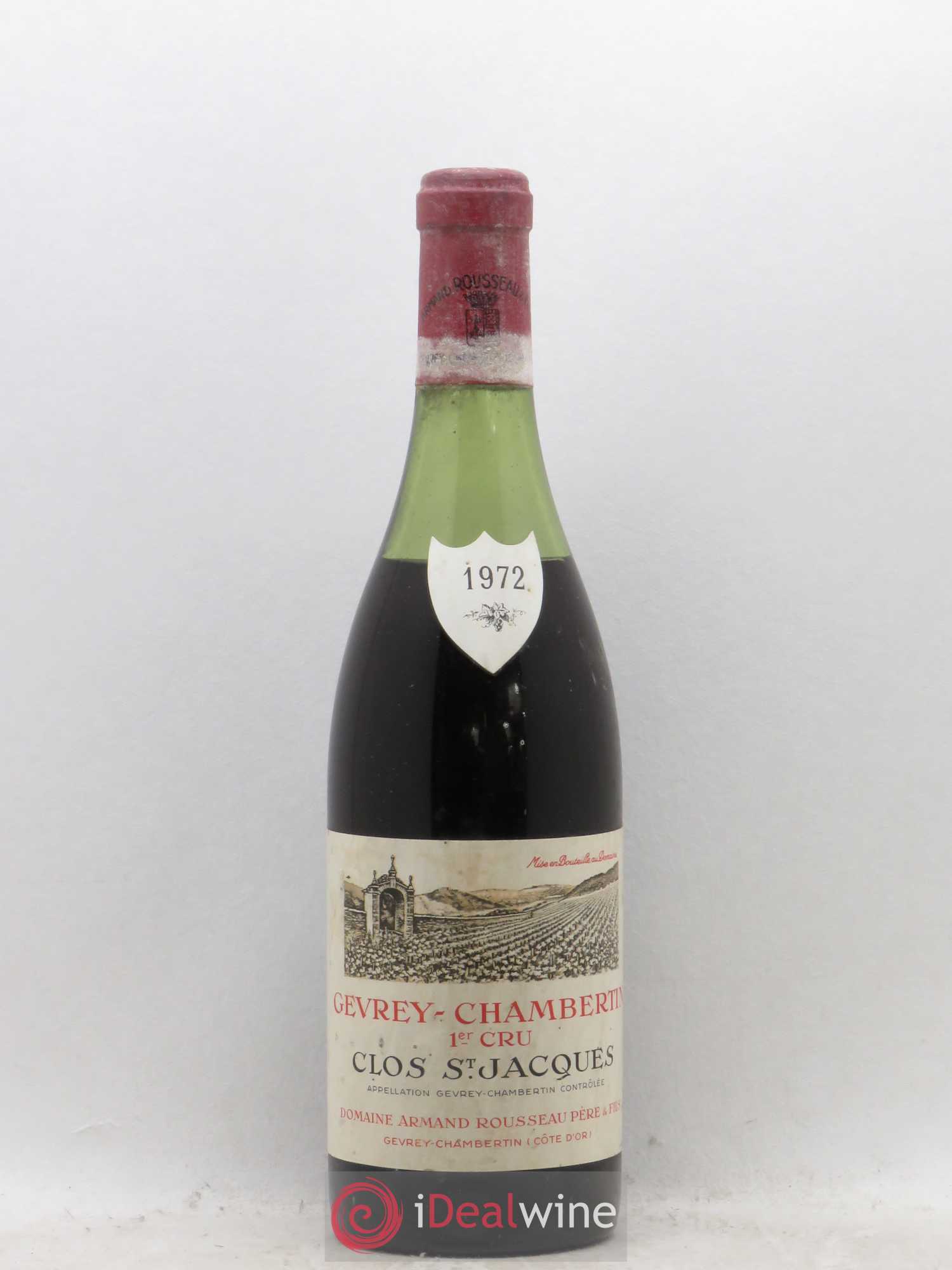 Gevrey-Chambertin 1er Cru Clos Saint-Jacques Armand Rousseau (Domaine) 1972 - Lot de 1 bouteille - 0