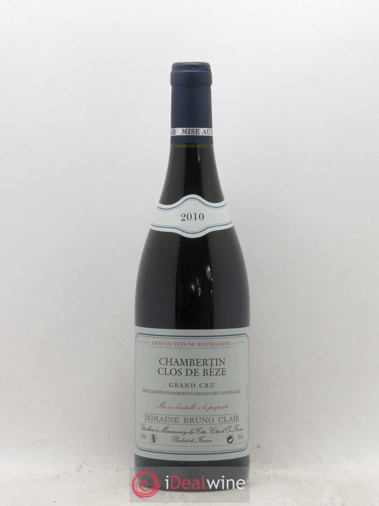 Chambertin Clos de Bèze Grand Cru Bruno Clair (Domaine) 2010 - Lot de 1 bouteille - 0