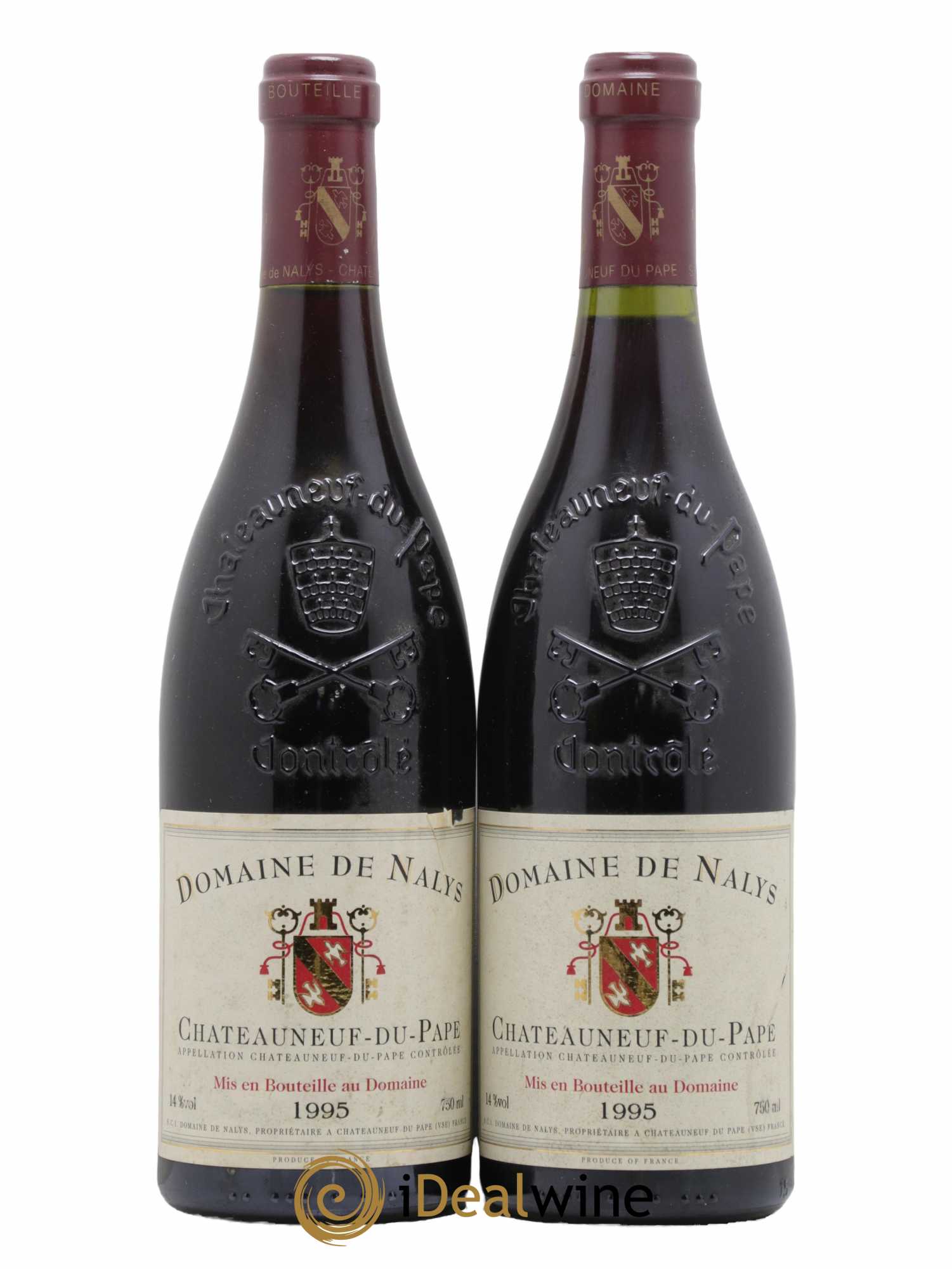 Châteauneuf-du-Pape Château de Nalys 1995 - Lot de 2 bouteilles - 0