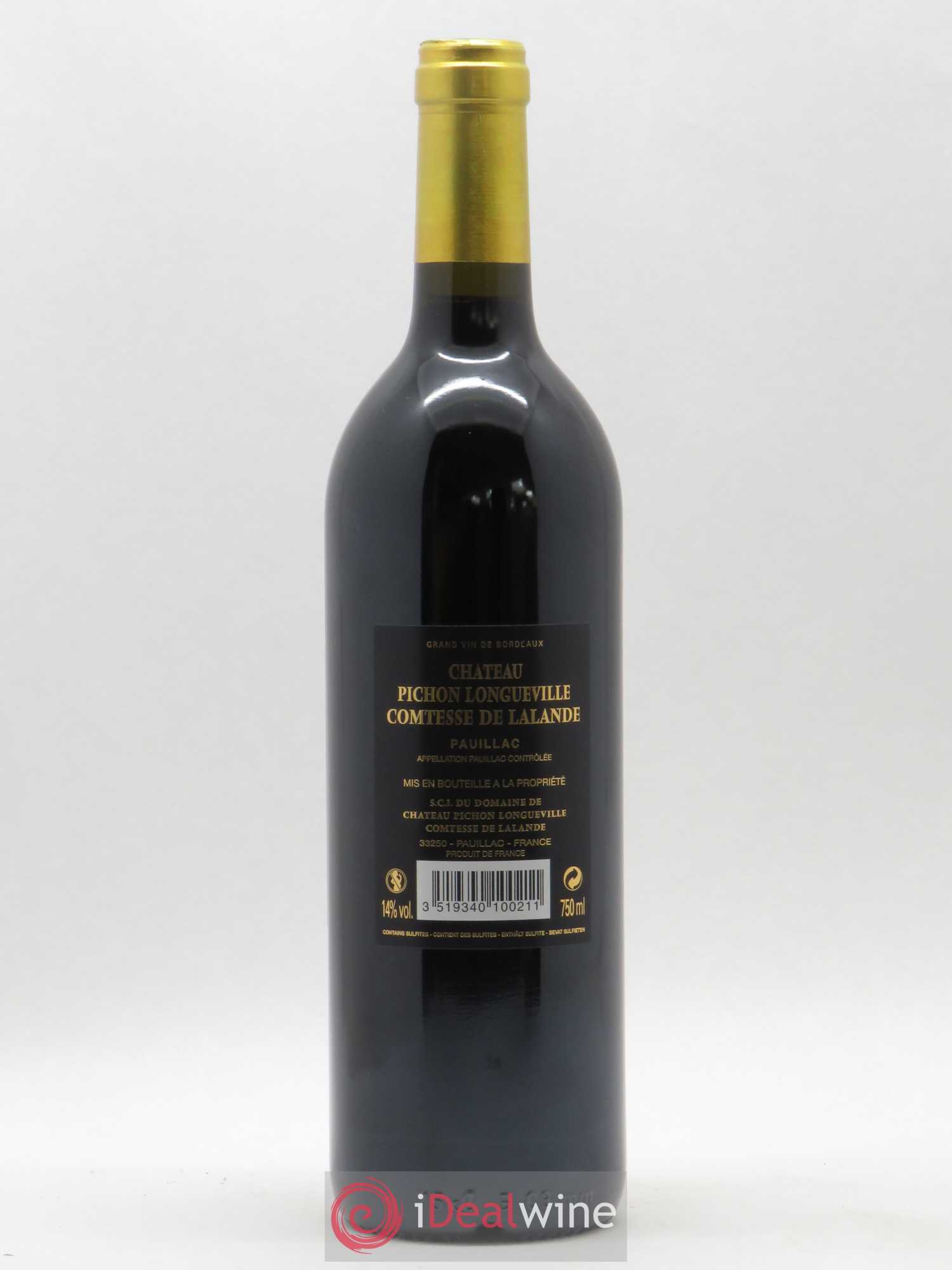 Château Pichon Longueville Comtesse de Lalande 2ème Grand Cru Classé 2010 - Lot de 1 bouteille - 1