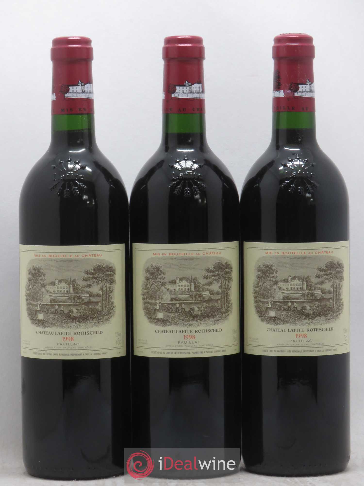 Château Lafite Rothschild 1er Grand Cru Classé 1998 - Lot de 6 bouteilles - 1