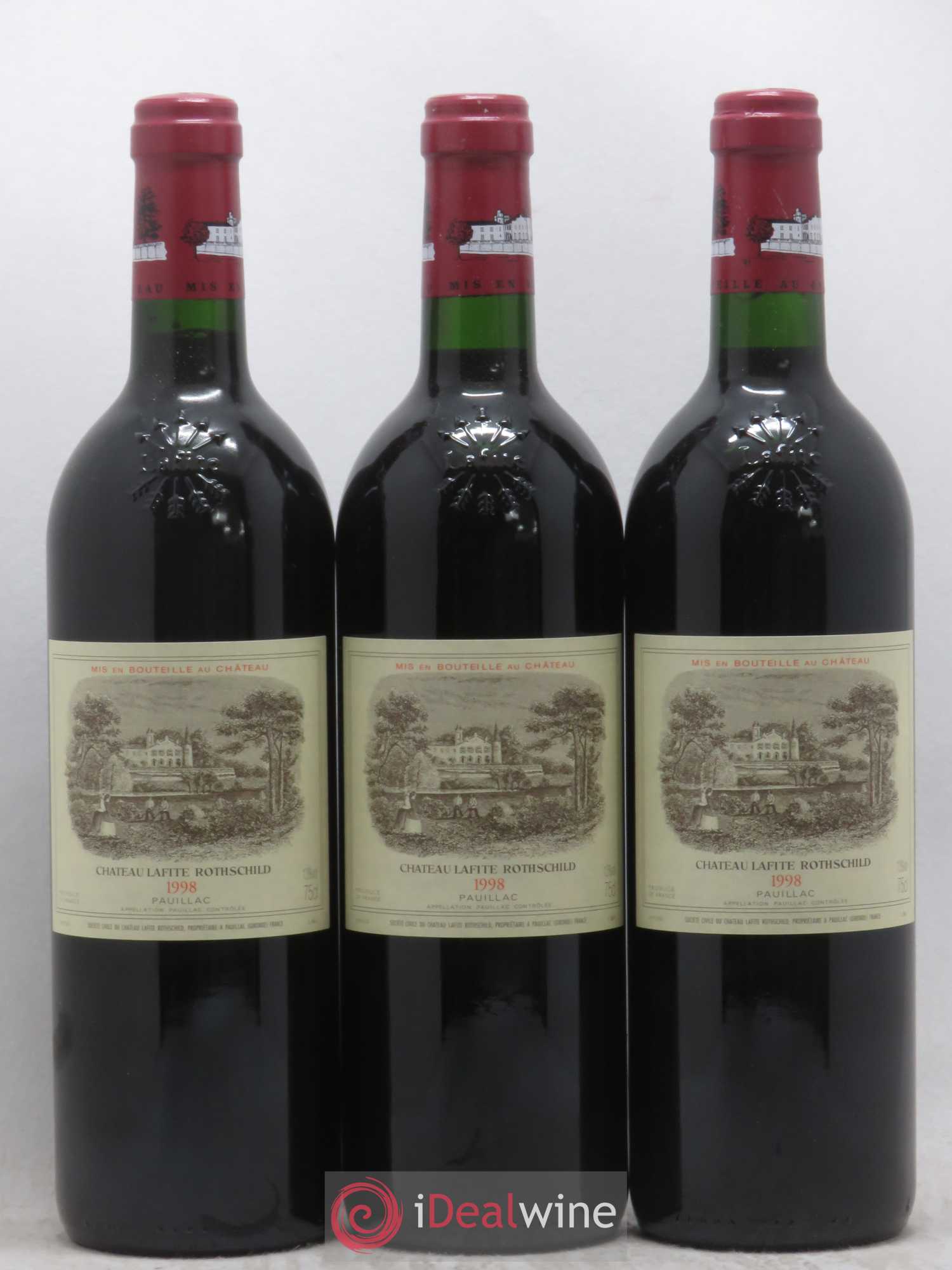 Château Lafite Rothschild 1er Grand Cru Classé 1998 - Lot de 6 bouteilles - 2