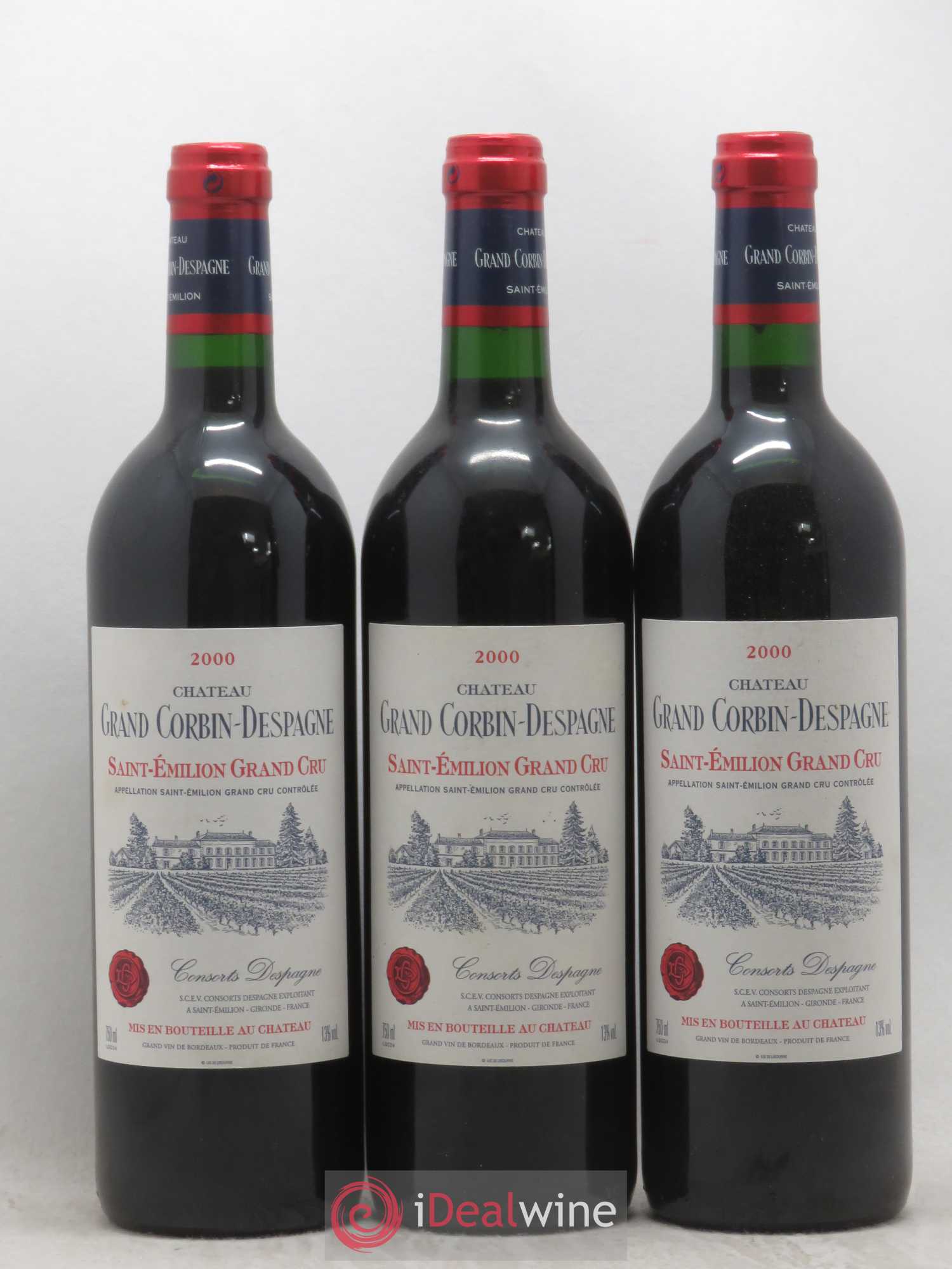 Château Grand Corbin Grand Cru Classé 2000 - Lot de 12 bouteilles - 2