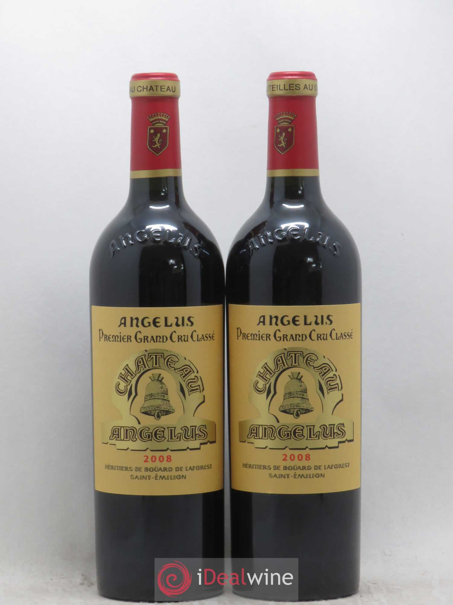 Château Angélus 1er Grand Cru Classé A 2008 - Lot de 2 bouteilles - 0